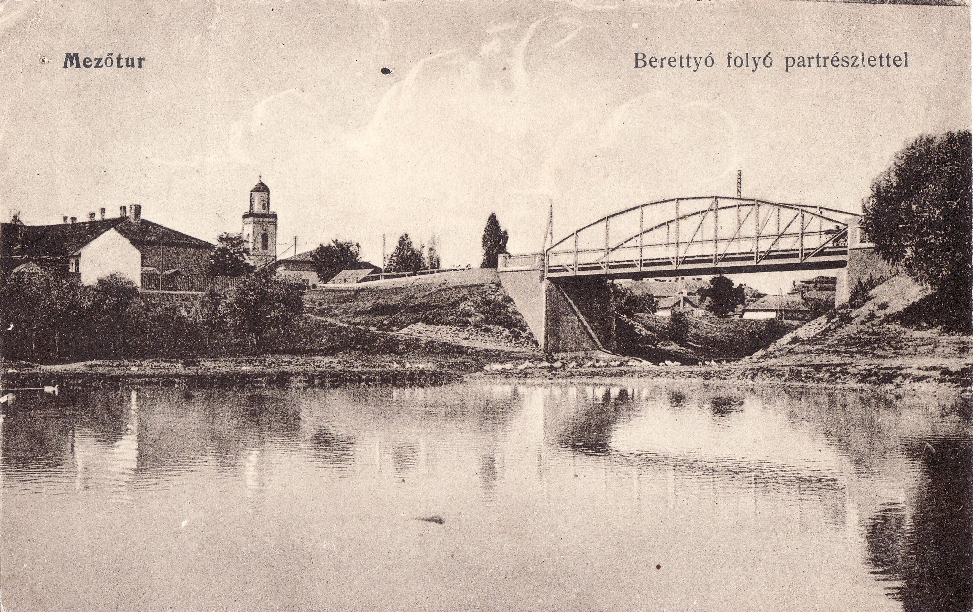 Mezőtur – Berettyó folyó partrészlettel (Magyar Környezetvédelmi és Vízügyi Múzeum - Duna Múzeum CC BY-NC-SA)