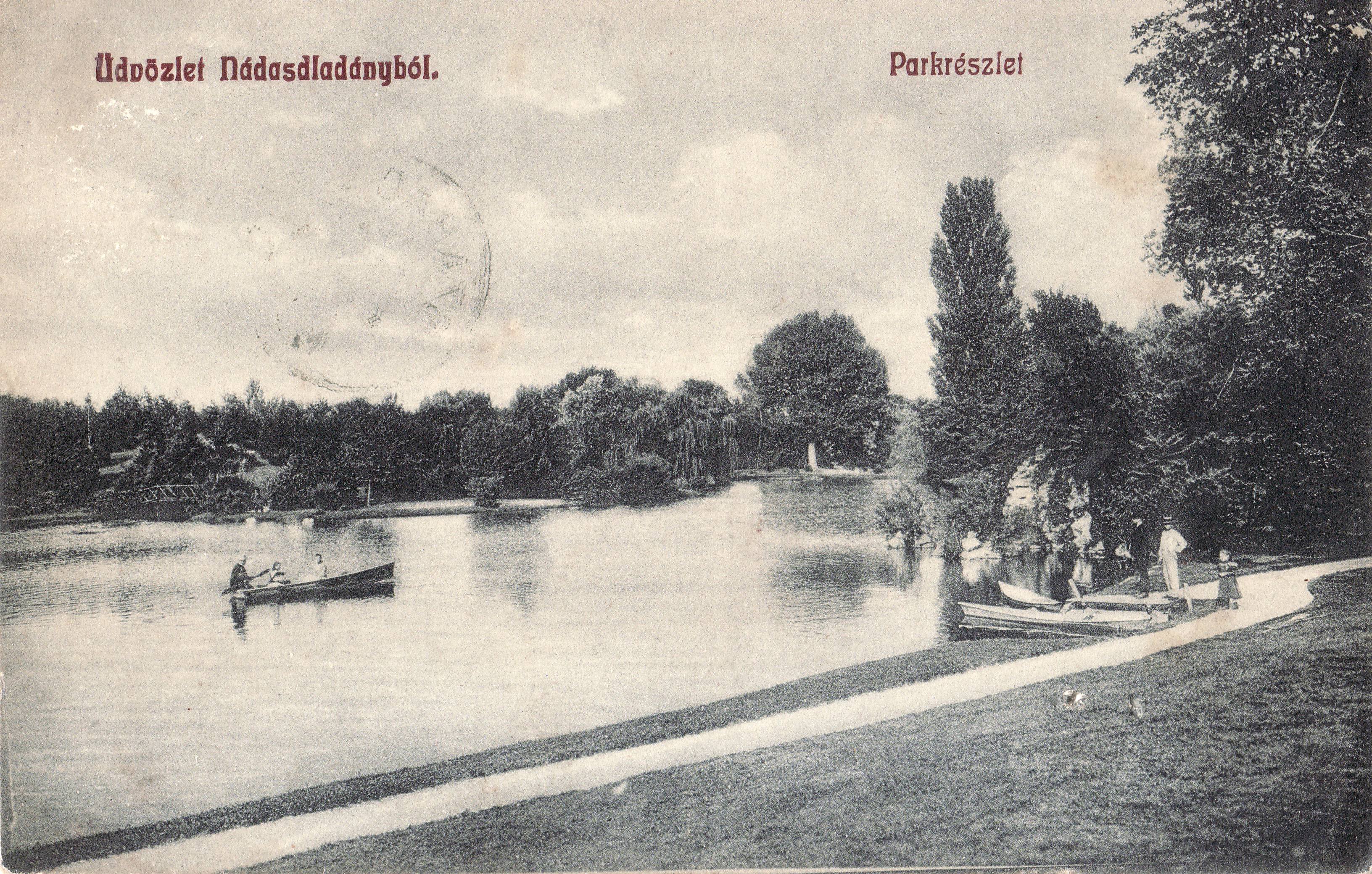 Üdvözlet Nádasdladányból – Parkrészlet (Magyar Környezetvédelmi és Vízügyi Múzeum - Duna Múzeum CC BY-NC-SA)