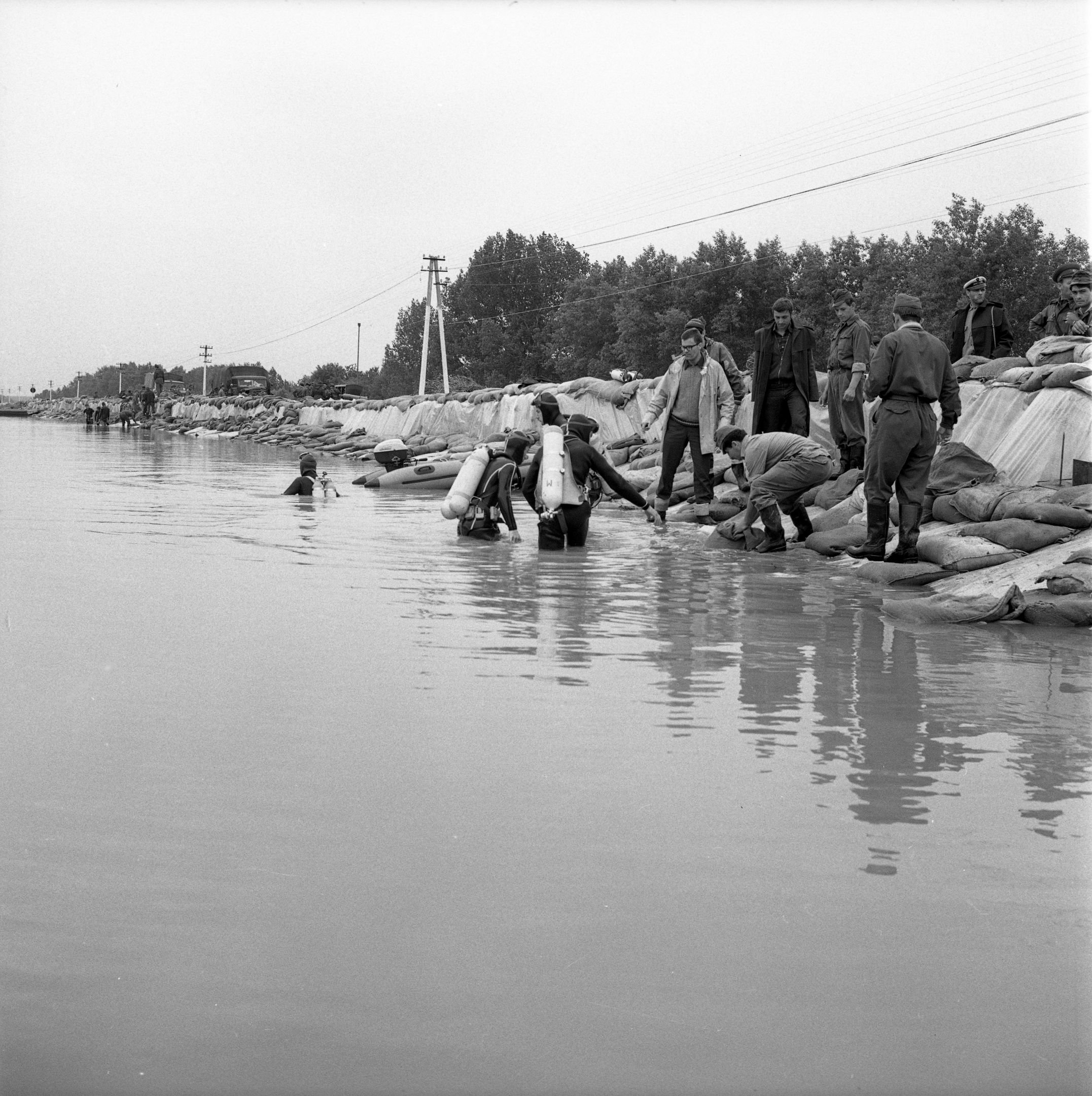Tisza-völgyi árvíz (1970) (Magyar Környezetvédelmi és Vízügyi Múzeum - Duna Múzeum CC BY-NC-SA)