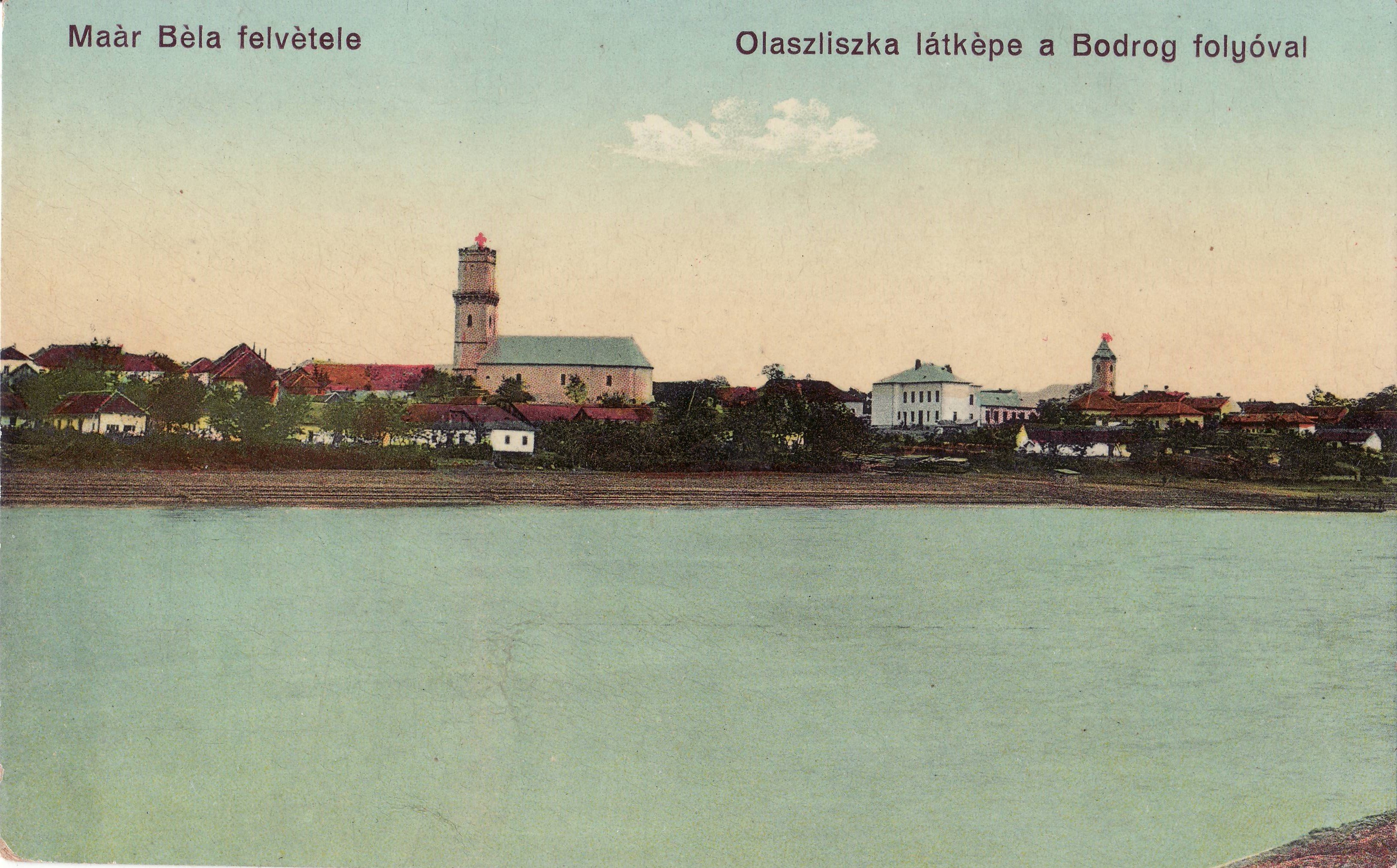 Olaszliszka látképe a Bodrog folyóval – Maár Béla felvétele (Magyar Környezetvédelmi és Vízügyi Múzeum - Duna Múzeum CC BY-NC-SA)