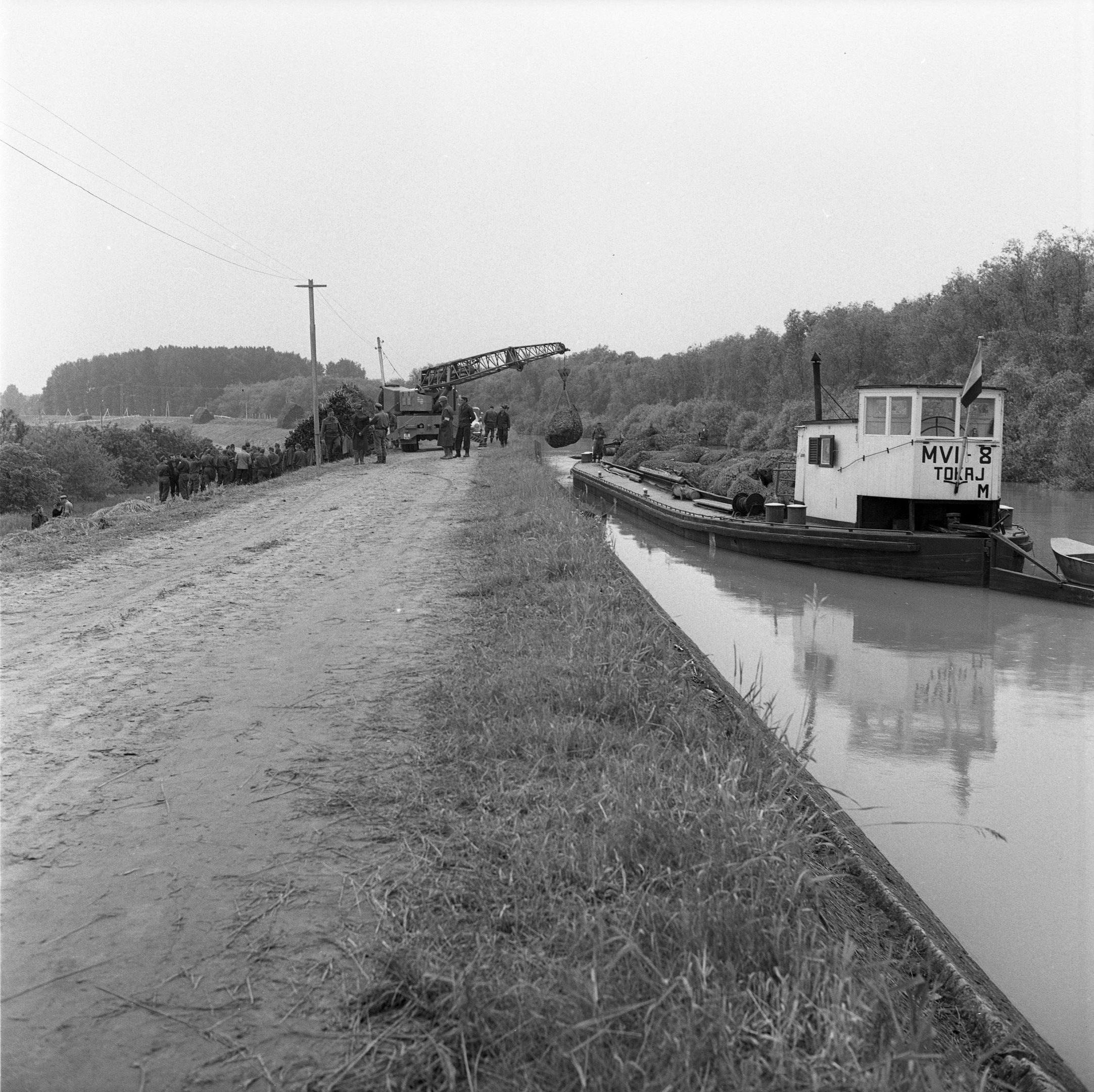 Tisza-völgyi árvíz (1970) (Magyar Környezetvédelmi és Vízügyi Múzeum - Duna Múzeum CC BY-NC-SA)