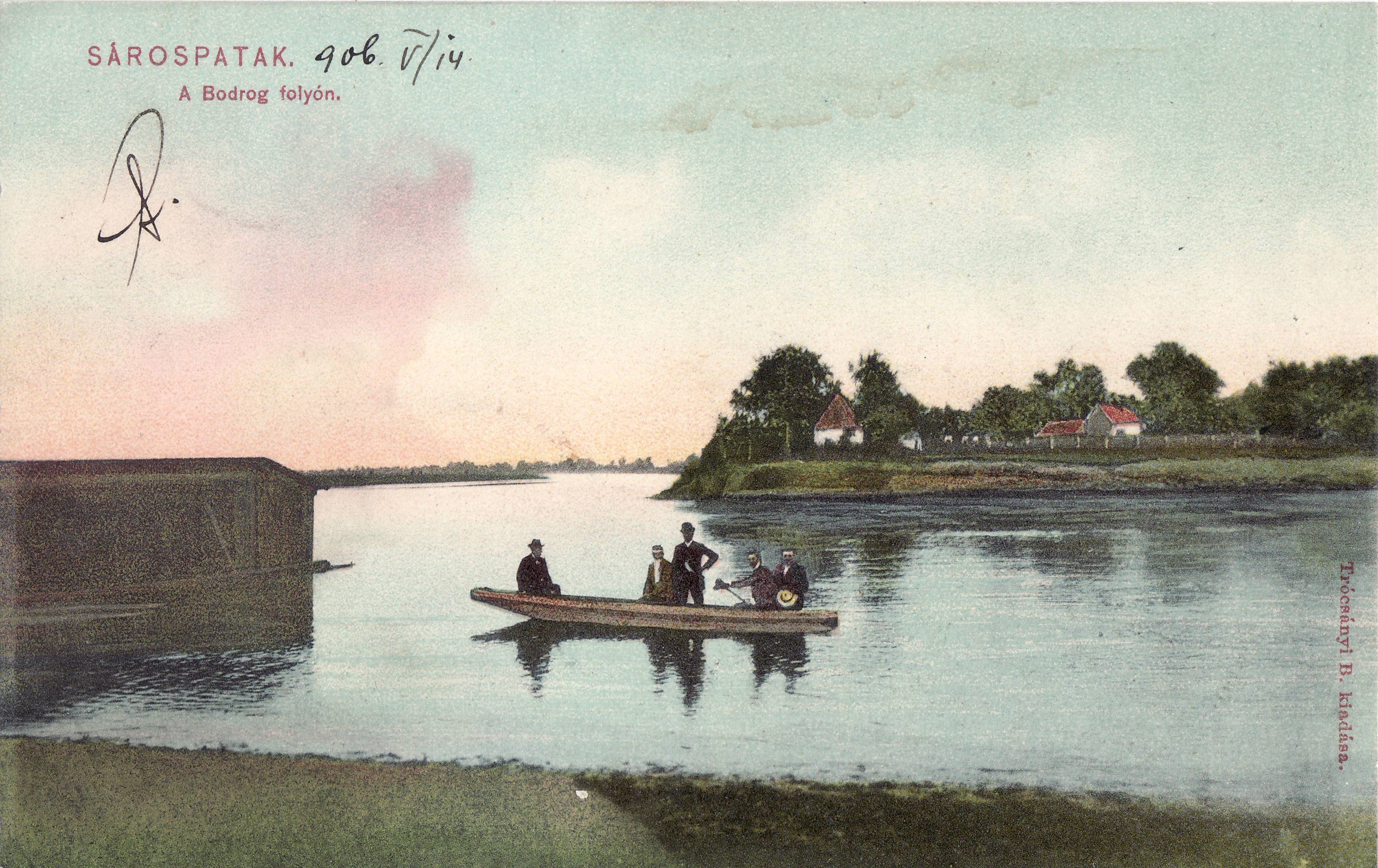 Sárospatak – A Bodrog folyón (Magyar Környezetvédelmi és Vízügyi Múzeum - Duna Múzeum CC BY-NC-SA)