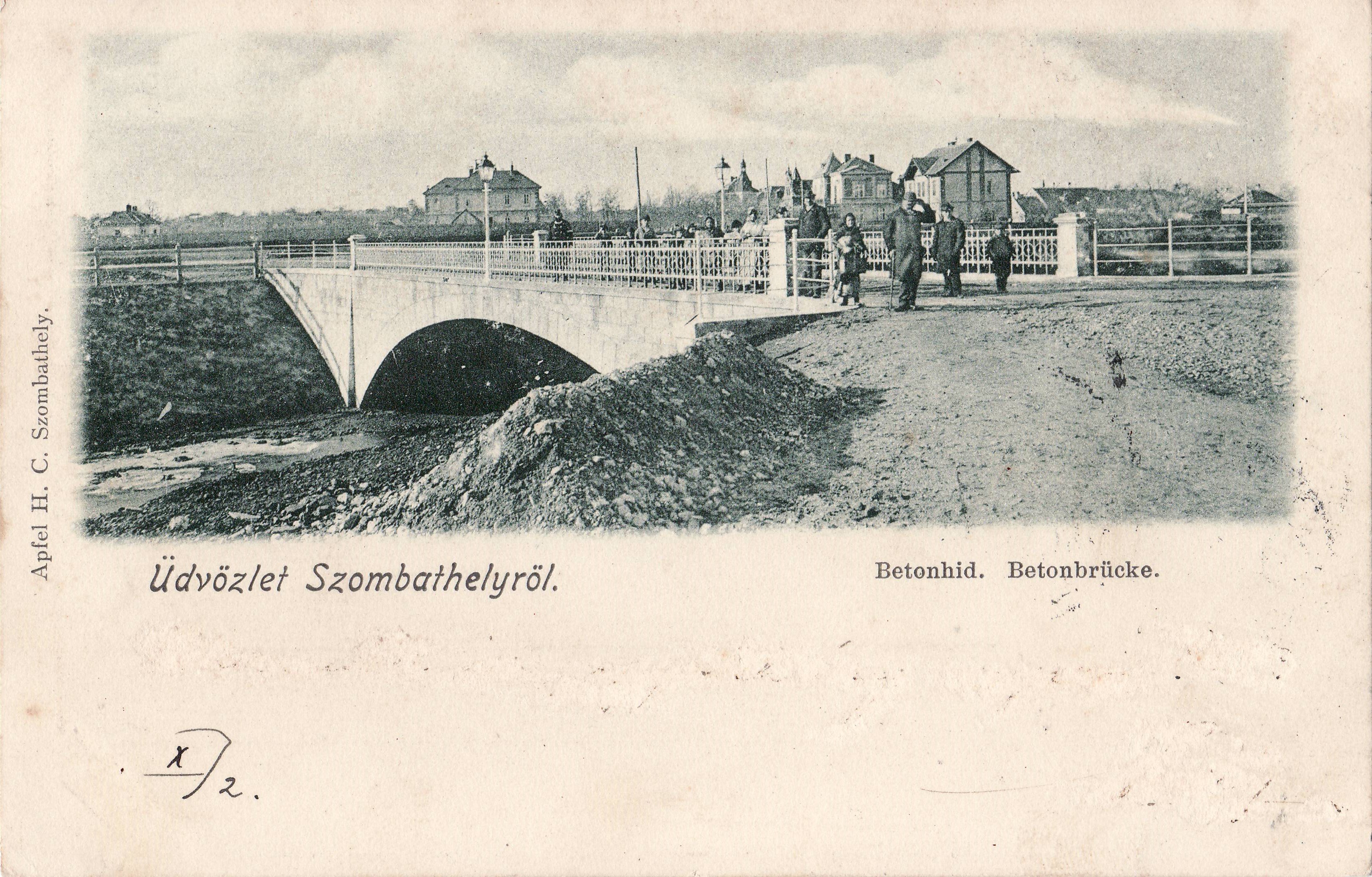 Üdvözlet Szombathelyről – Betonhíd (Magyar Környezetvédelmi és Vízügyi Múzeum - Duna Múzeum CC BY-NC-SA)