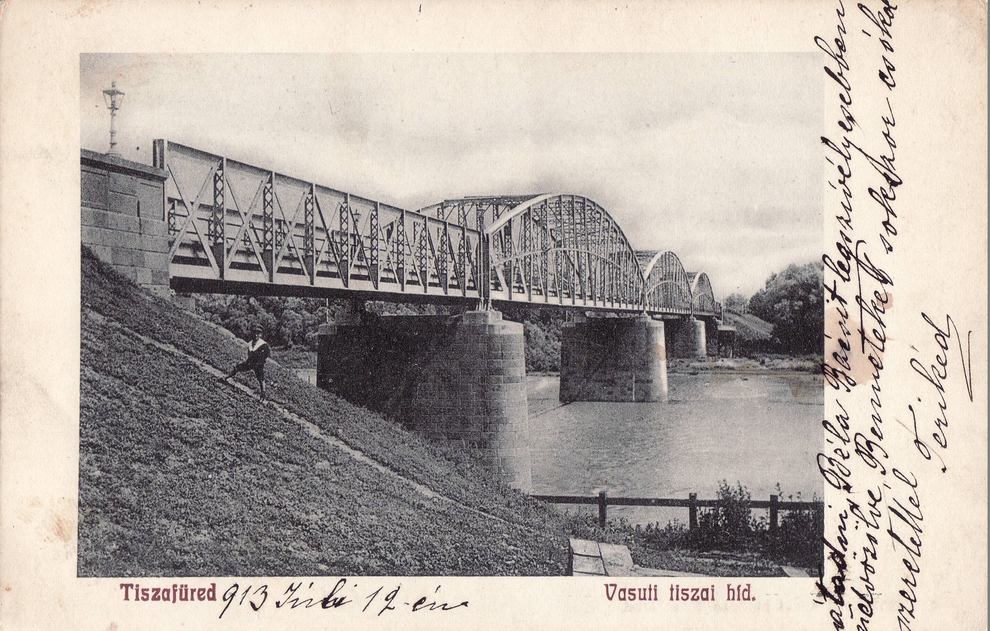 Tiszafüred – Vasuti tiszai híd (Magyar Környezetvédelmi és Vízügyi Múzeum - Duna Múzeum CC BY-NC-SA)