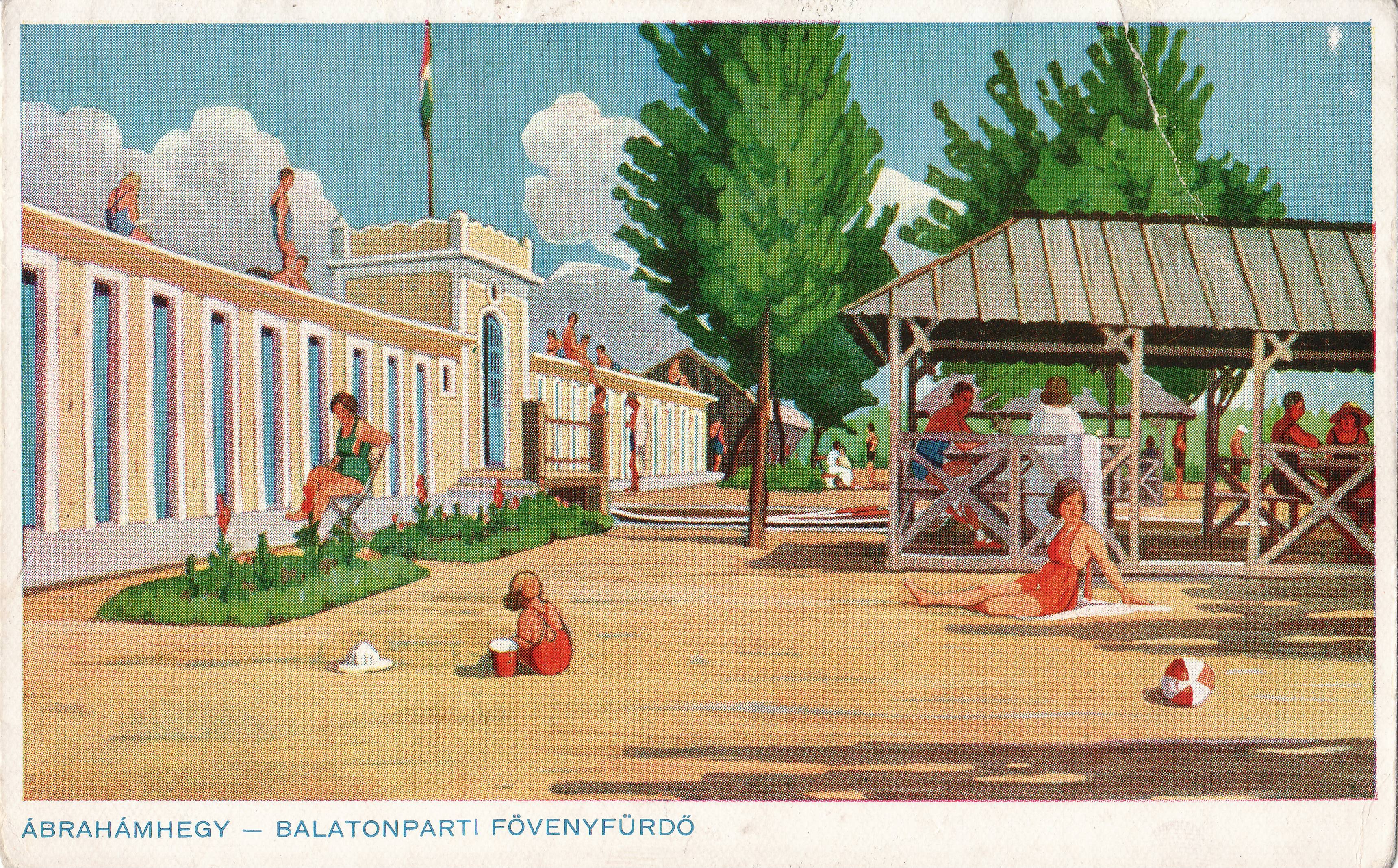 Ábrahámhegy – Balatonparti fövenyfürdő (Magyar Környezetvédelmi és Vízügyi Múzeum - Duna Múzeum CC BY-NC-SA)