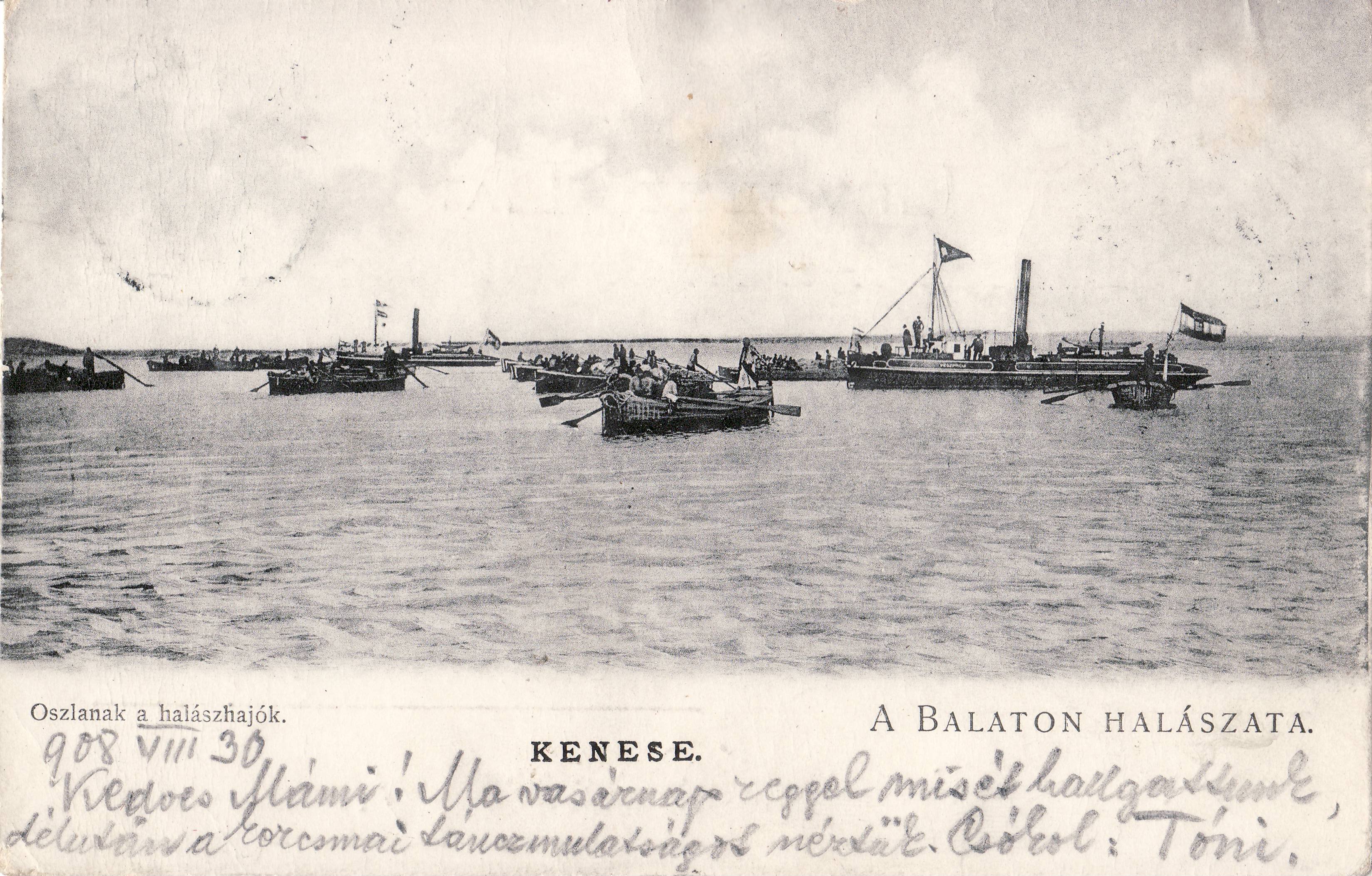 A Balaton halászata – Oszlanak a halászhajók (Magyar Környezetvédelmi és Vízügyi Múzeum - Duna Múzeum CC BY-NC-SA)