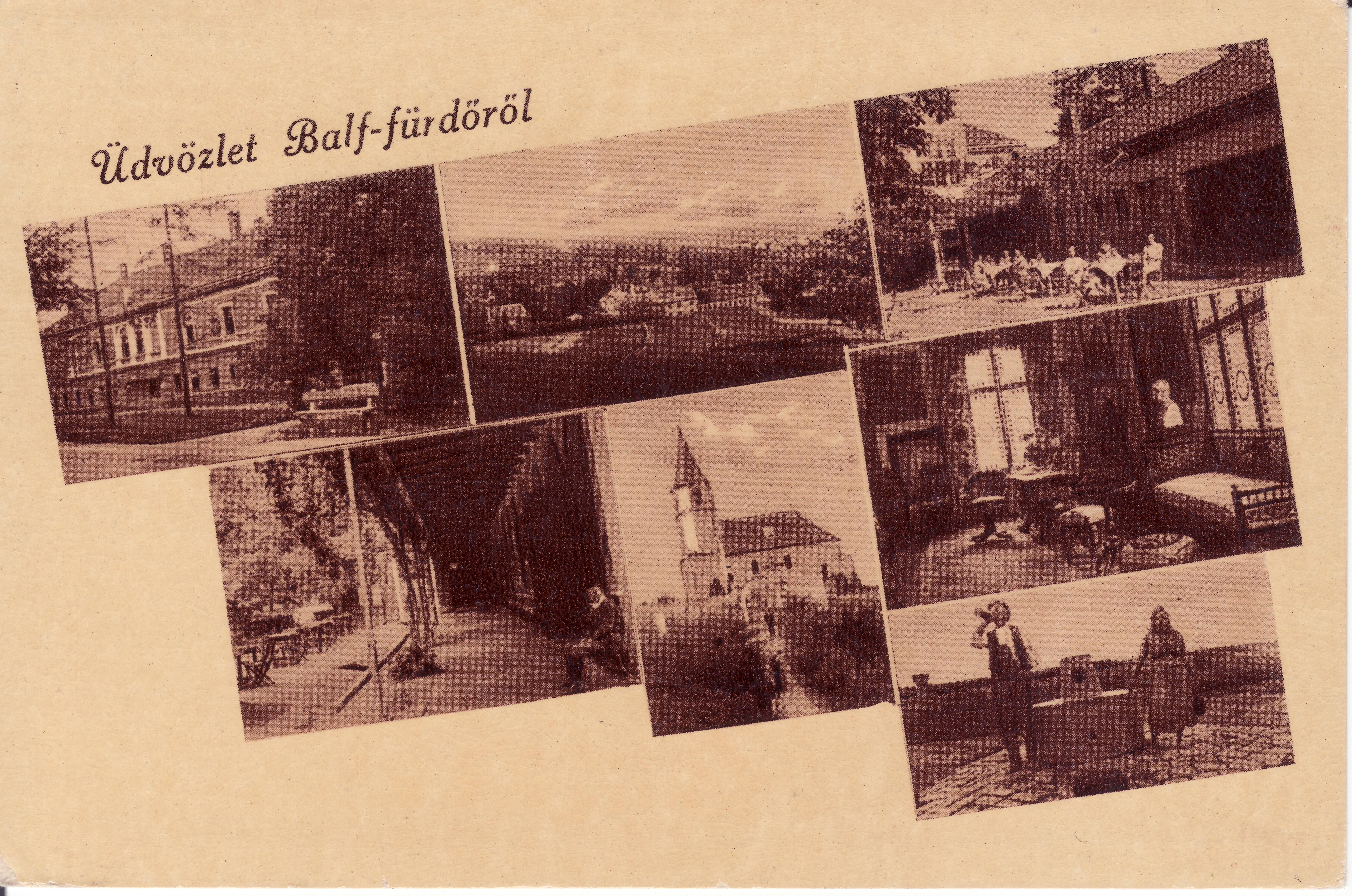 Balfi - Üdvözlet Balf - fürdőről (Magyar Környezetvédelmi és Vízügyi Múzeum - Duna Múzeum CC BY-NC-SA)