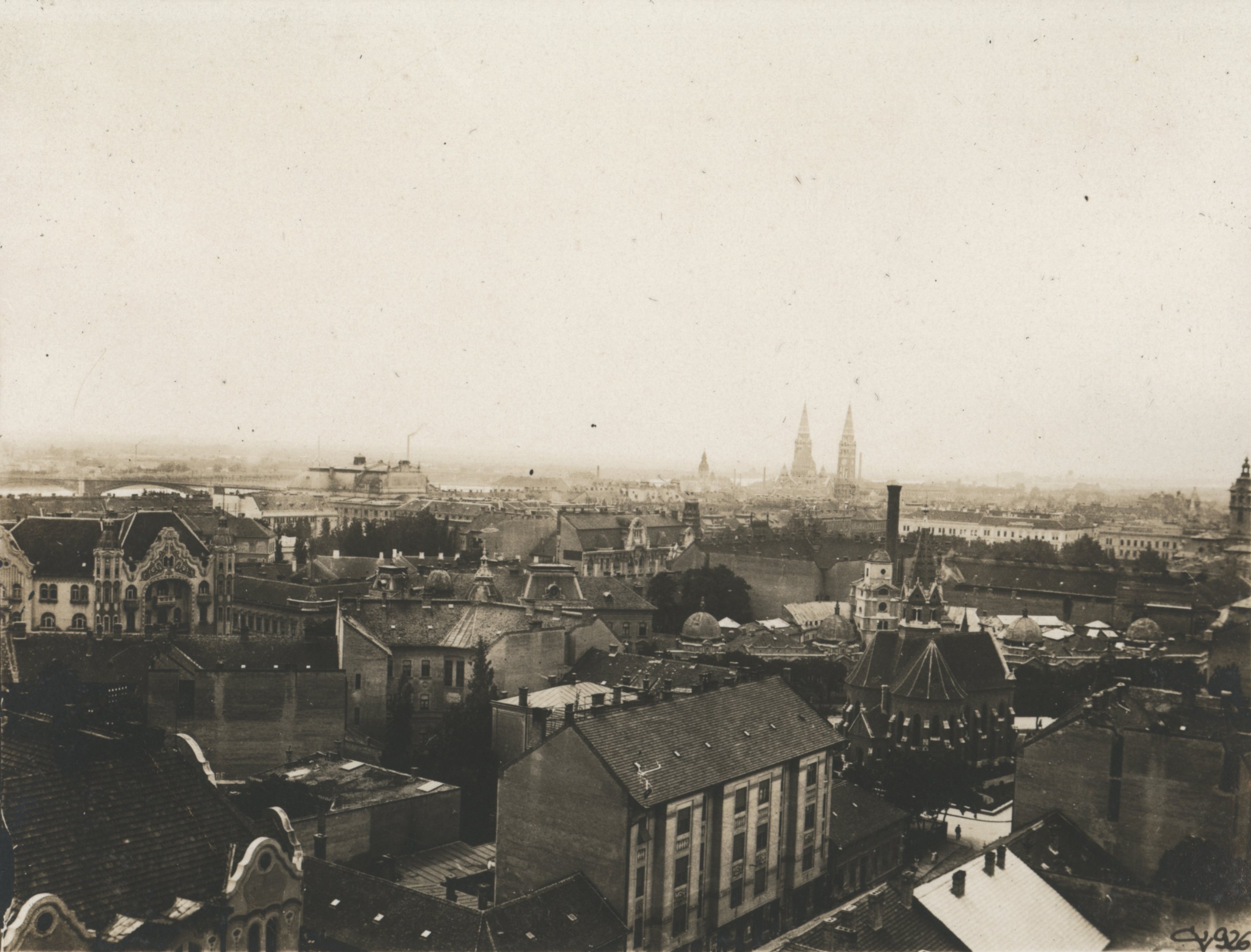 Szeged látképe a víztoronyból (Magyar Környezetvédelmi és Vízügyi Múzeum - Duna Múzeum CC BY-NC-SA)