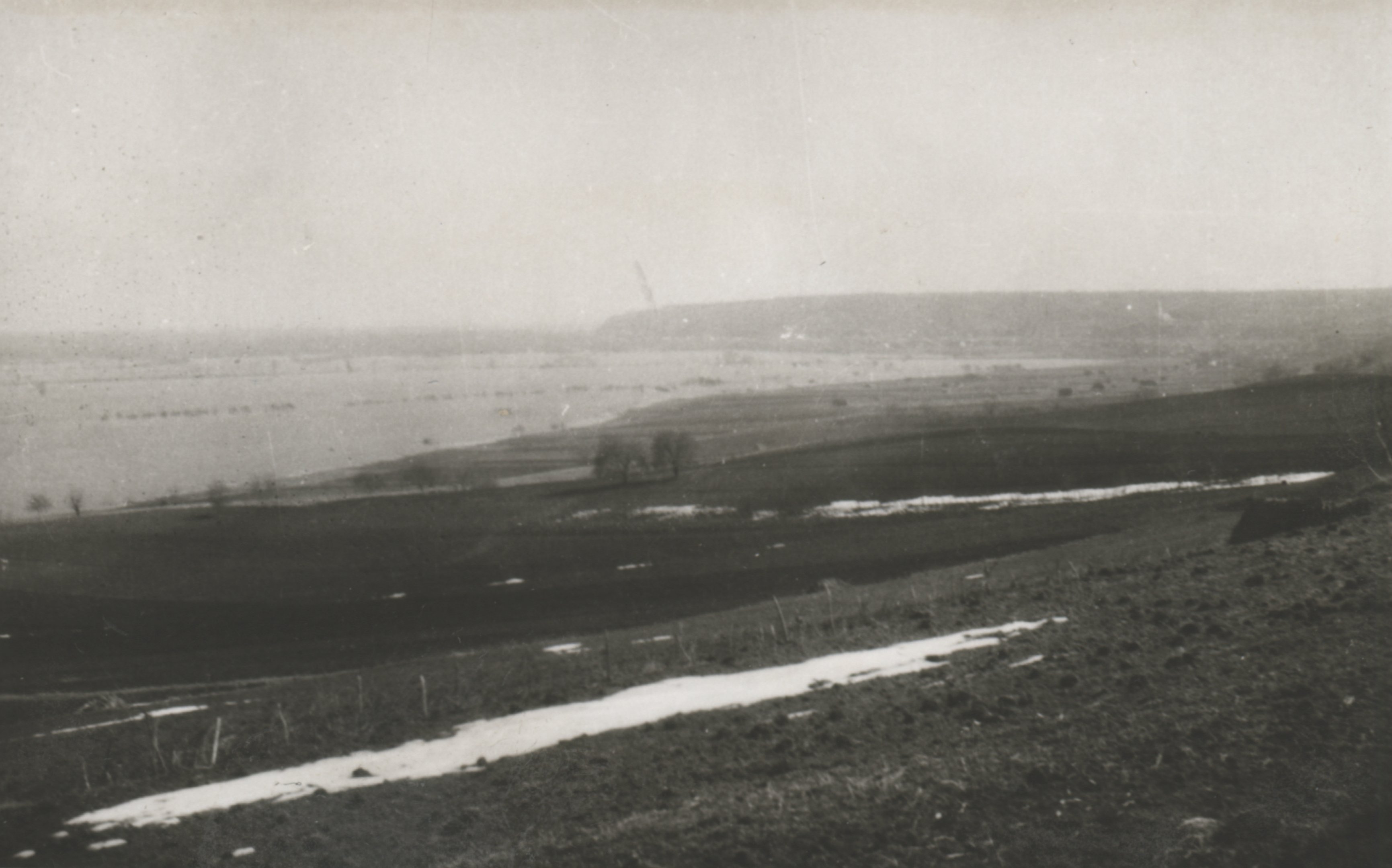 A Bátai elöntött térség látképe március 16-án a Furkó pusztai magaslatról (Magyar Környezetvédelmi és Vízügyi Múzeum - Duna Múzeum CC BY-NC-SA)