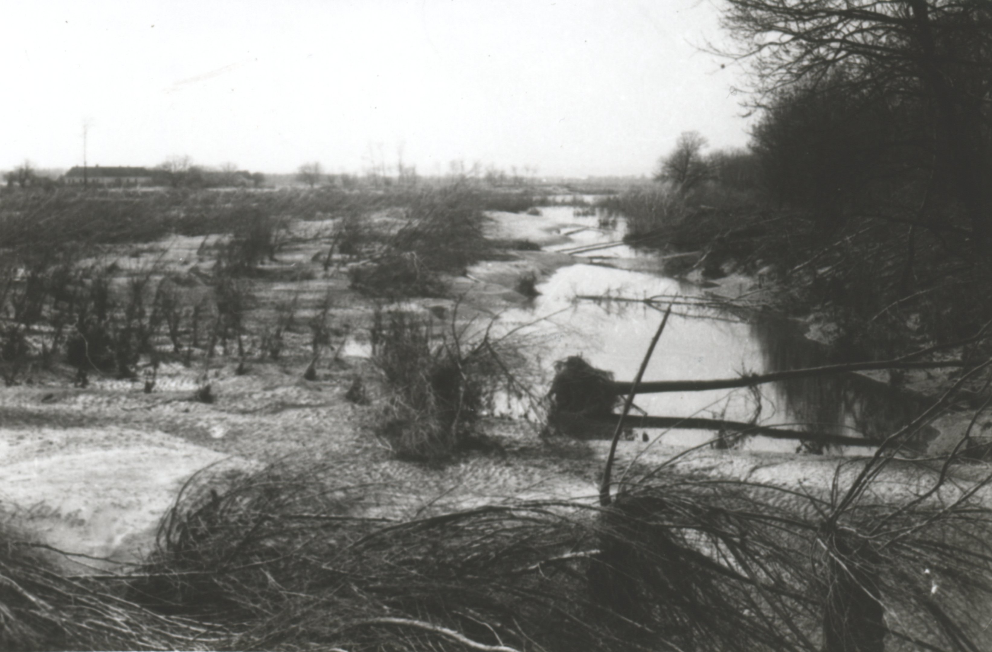 A doromlási erdészlak a víz levonulása után (Magyar Környezetvédelmi és Vízügyi Múzeum - Duna Múzeum CC BY-NC-SA)