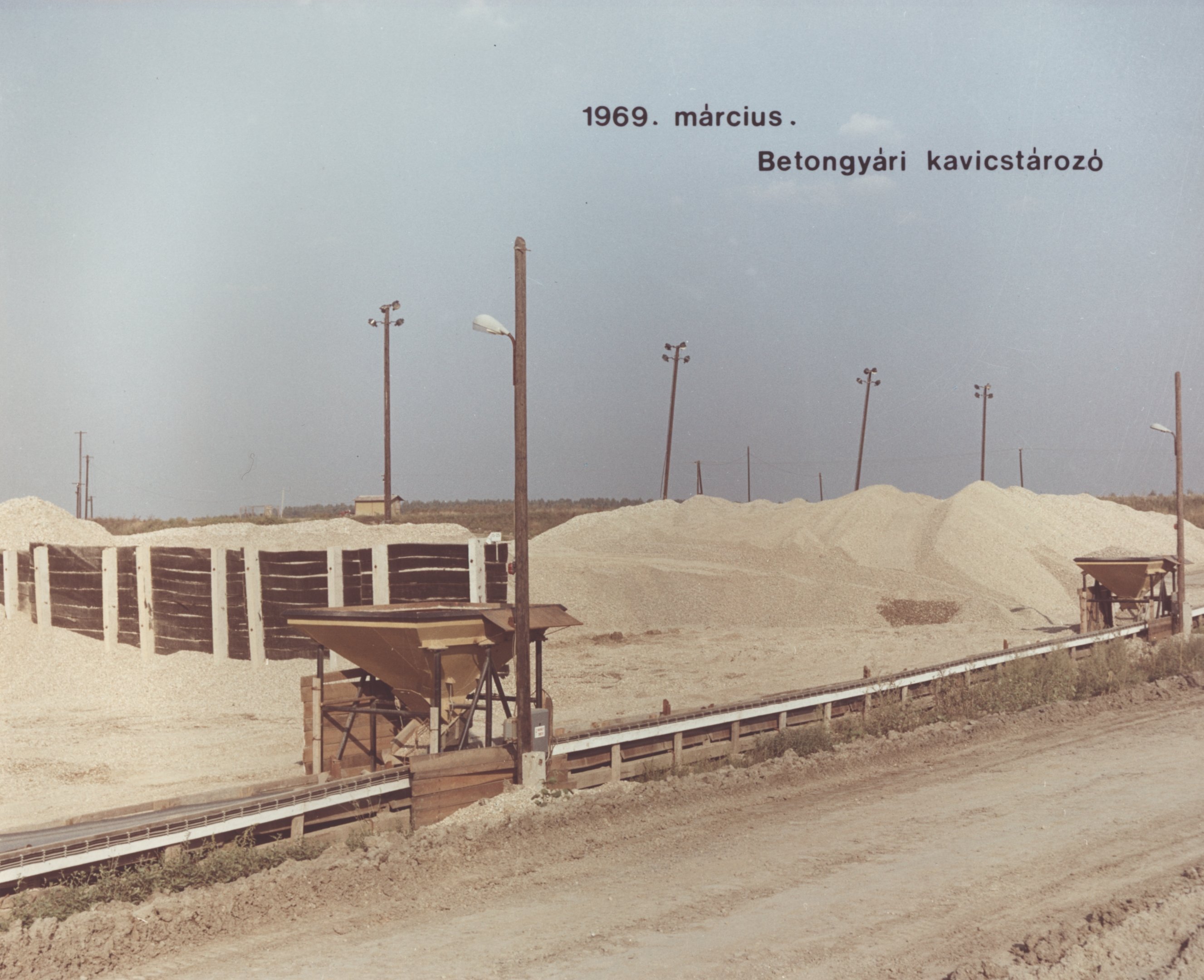 Betongyári kavicstározó, 1969. március (Magyar Környezetvédelmi és Vízügyi Múzeum - Duna Múzeum CC BY-NC-SA)