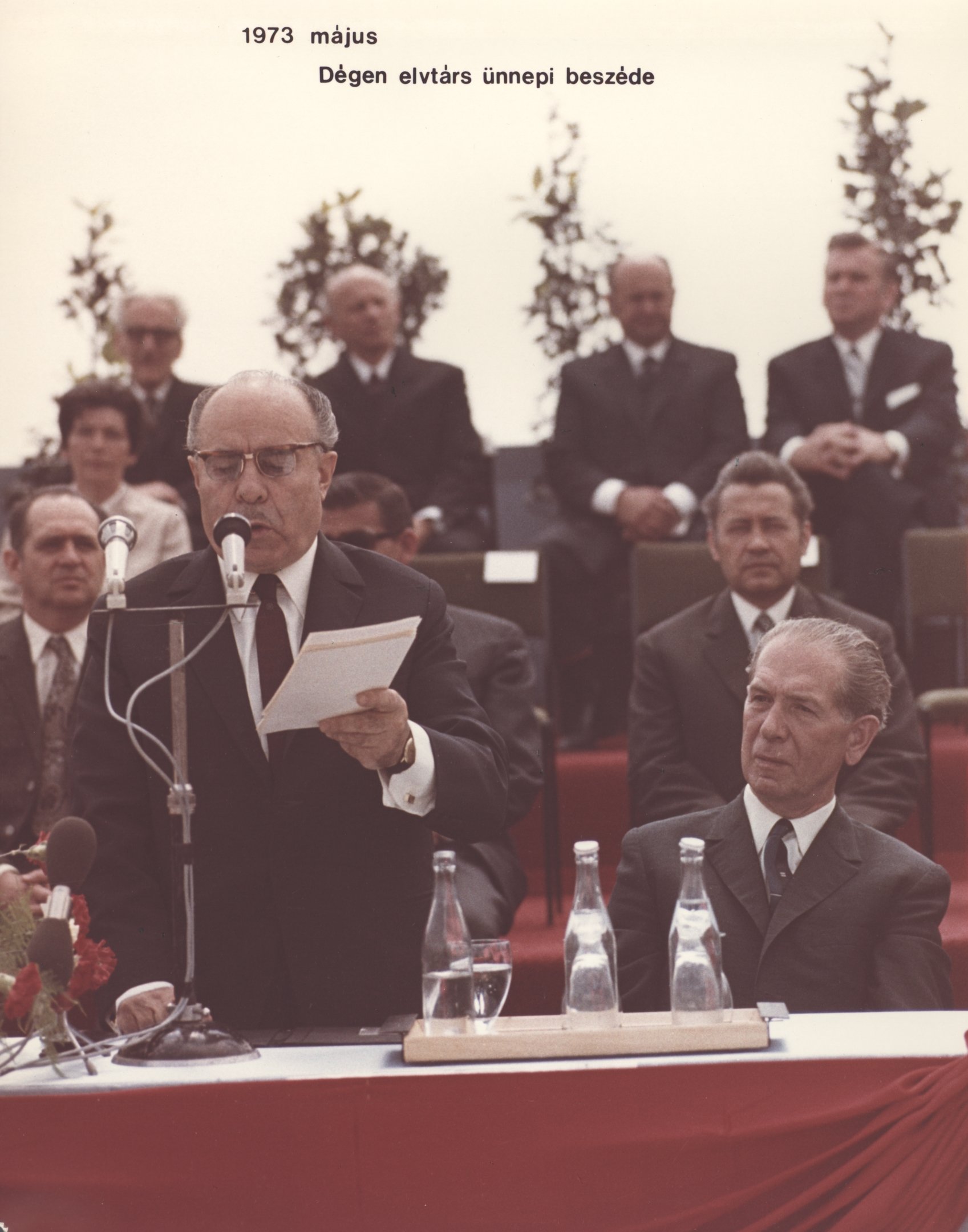 Dégen elvtárs ünnepi beszéde, 1973. május (Magyar Környezetvédelmi és Vízügyi Múzeum - Duna Múzeum CC BY-NC-SA)