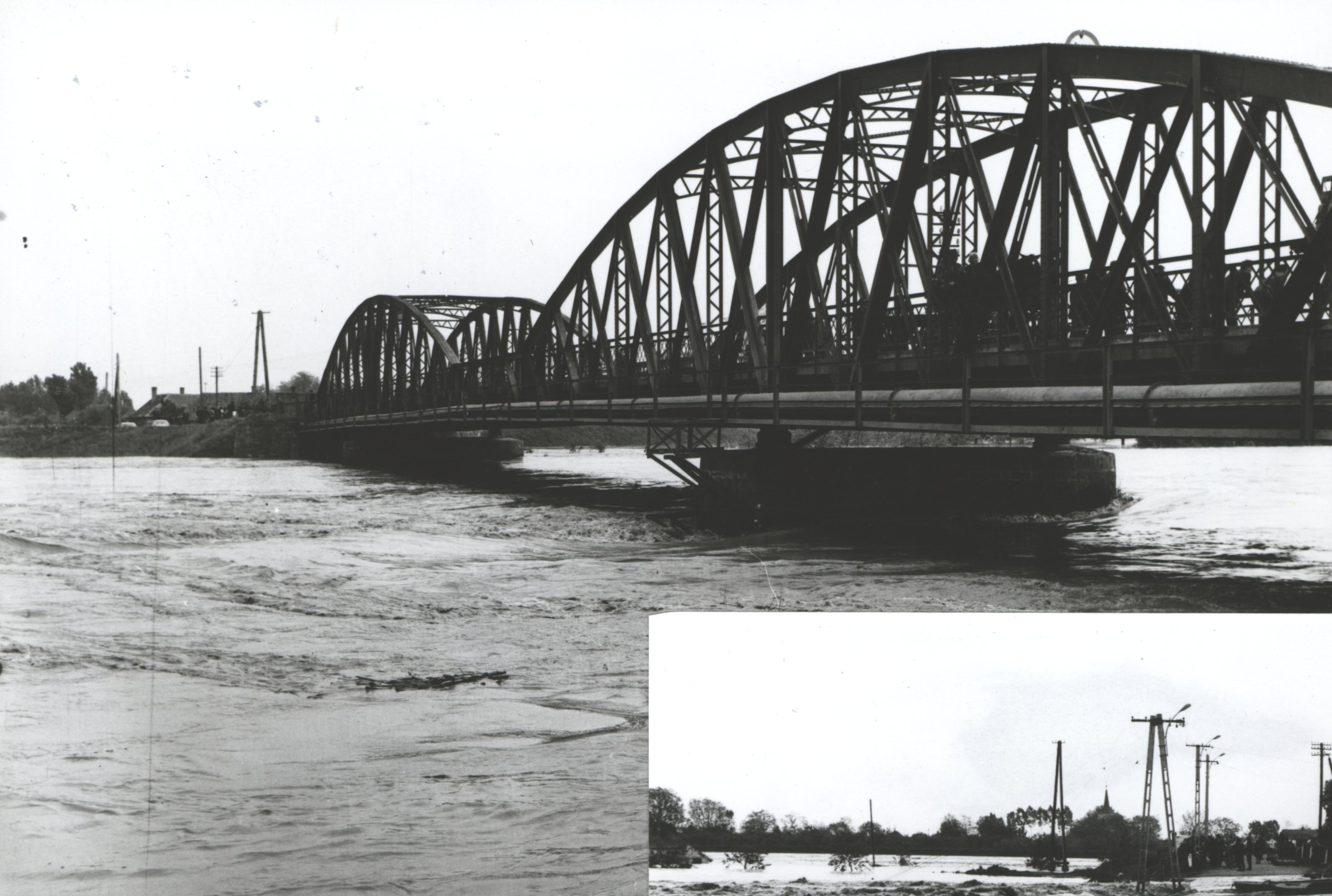 A Szamos folyó Csengernél, 1970. május 14-15. (Magyar Környezetvédelmi és Vízügyi Múzeum - Duna Múzeum CC BY-NC-SA)