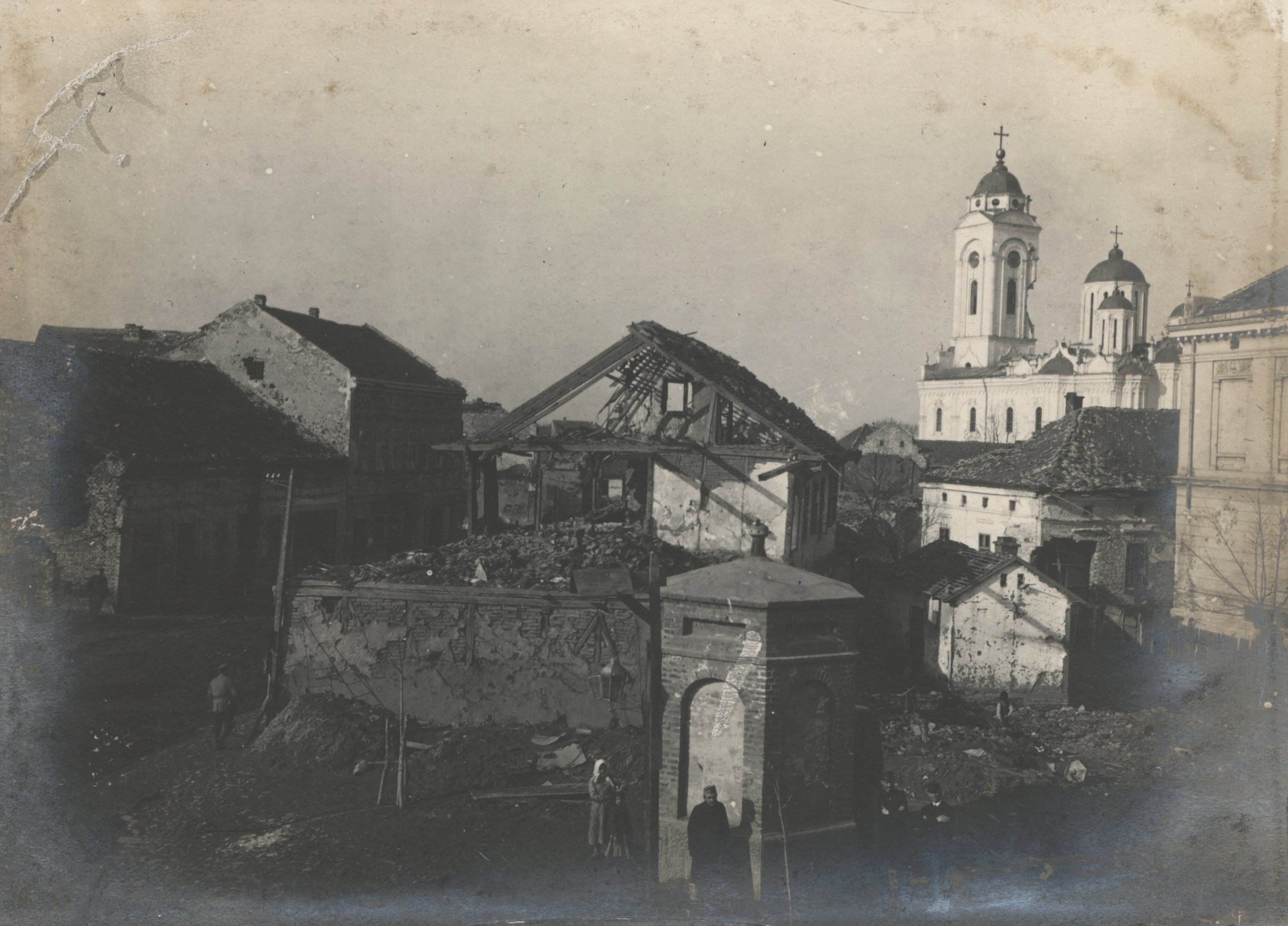 Németek által elpusztított épületek Szendrőn (Magyar Környezetvédelmi és Vízügyi Múzeum - Duna Múzeum CC BY-NC-SA)
