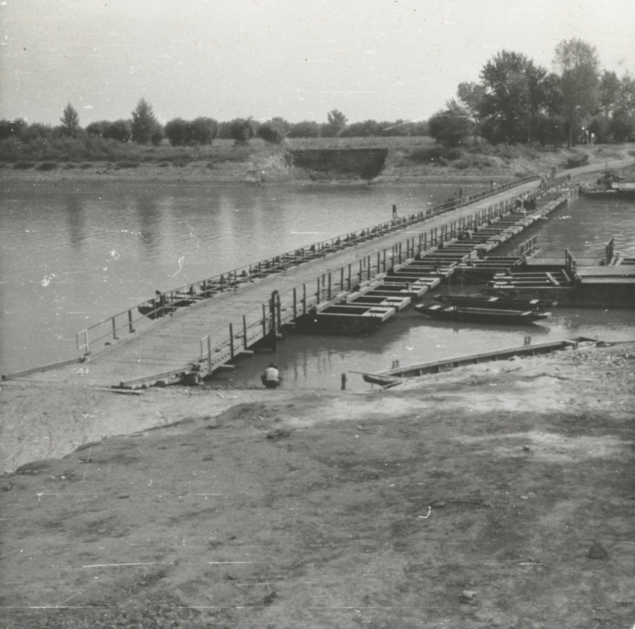 Tápéi új pontonhíd (Magyar Környezetvédelmi és Vízügyi Múzeum - Duna Múzeum CC BY-NC-SA)