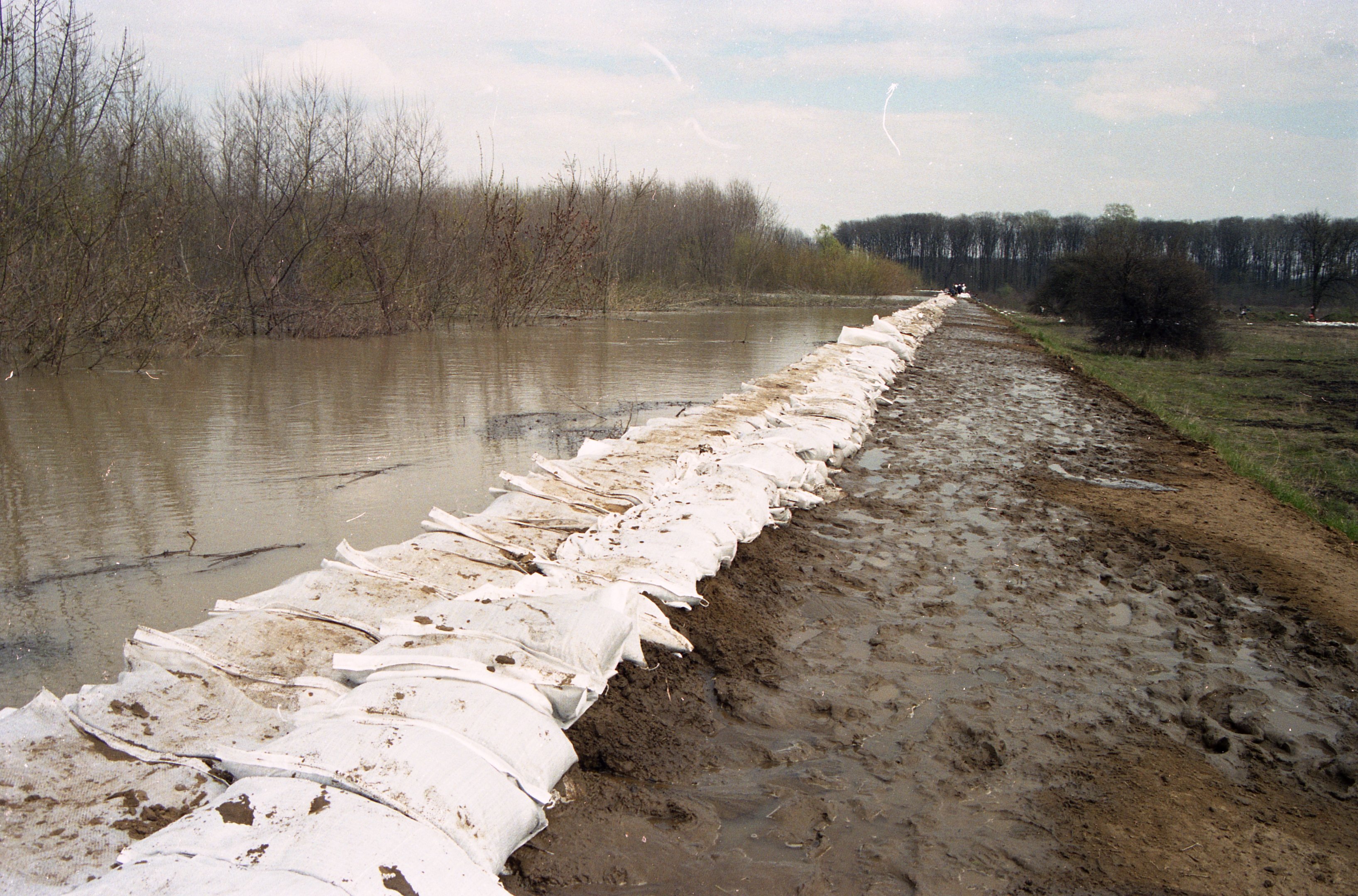 2000. évi árvíz a Tiszán - Tiszadob (Magyar Környezetvédelmi és Vízügyi Múzeum - Duna Múzeum CC BY-NC-SA)