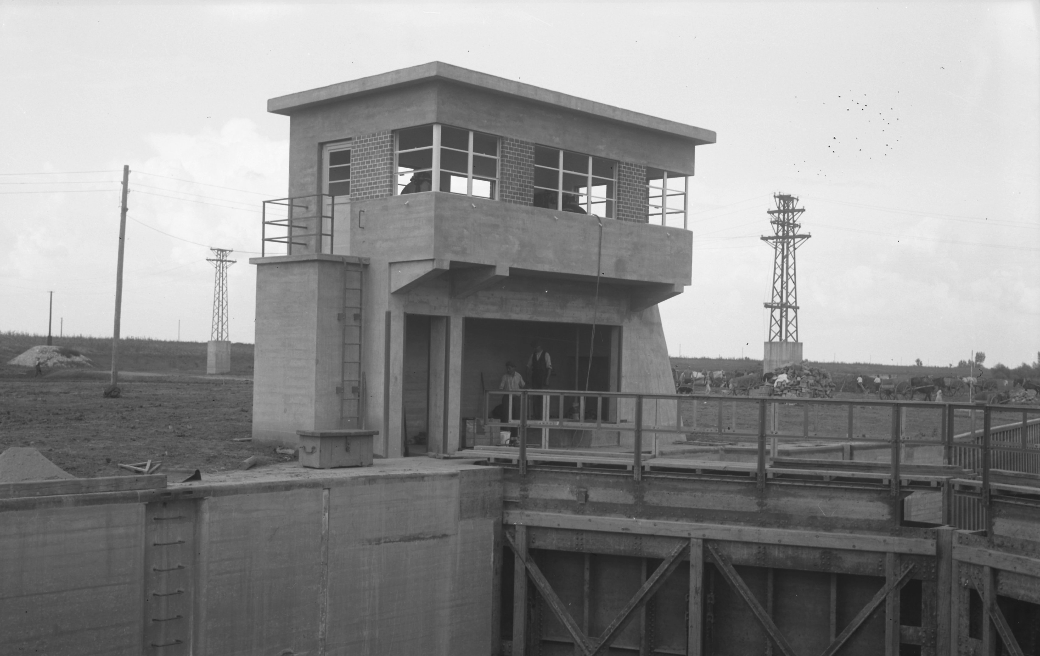 Hajózózsilip, felső fő - Baloldali gépkamra, 1942. augusztus 18. (Magyar Környezetvédelmi és Vízügyi Múzeum - Duna Múzeum CC BY-NC-SA)