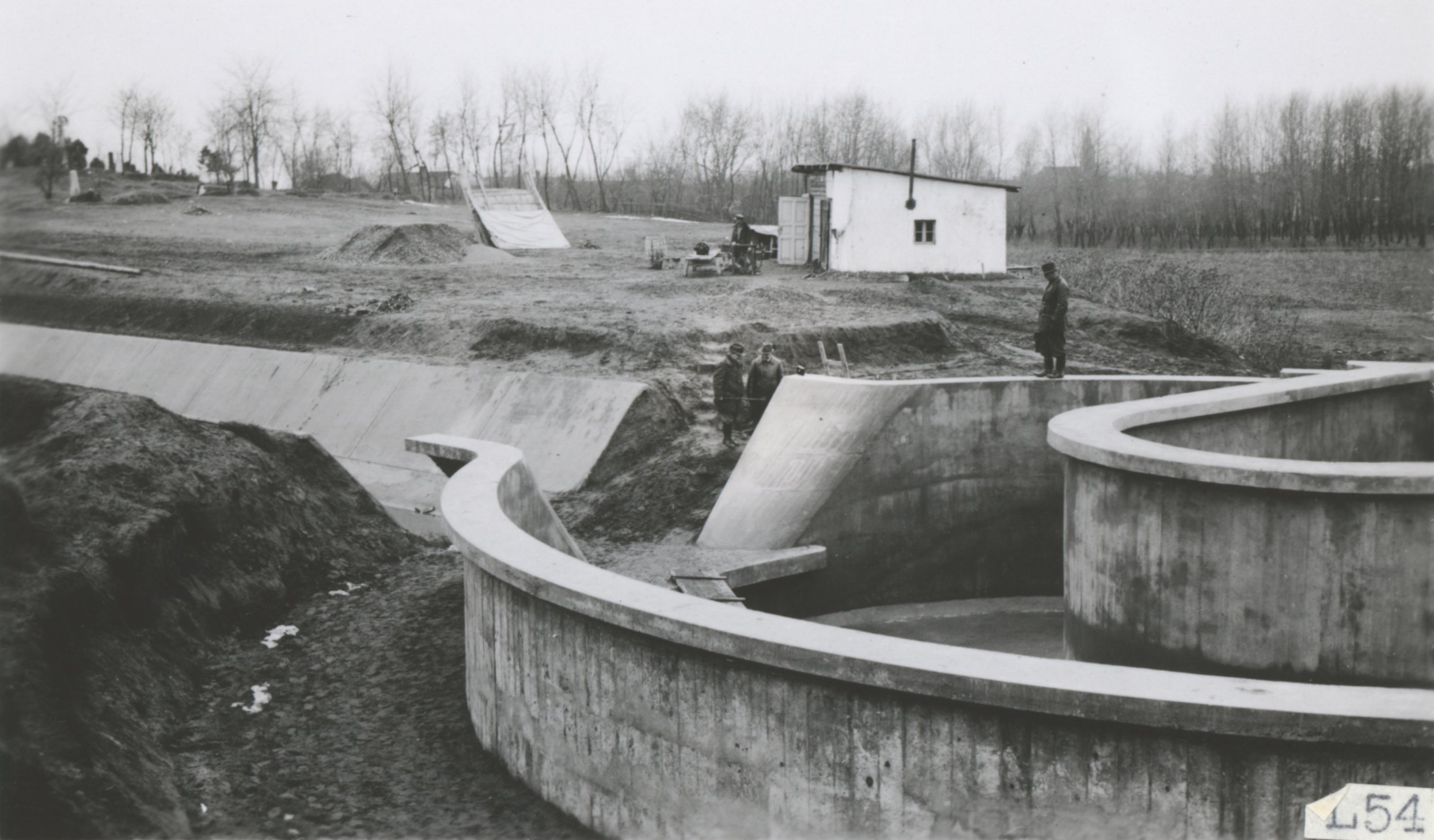 Tiszafüredi öntözőrendszer építése, 1939. január 23. (Magyar Környezetvédelmi és Vízügyi Múzeum - Duna Múzeum CC BY-NC-SA)