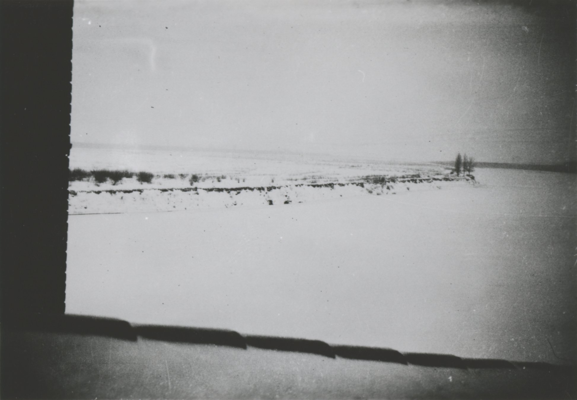 Kilátás a gépház tetejéről, 1940. február 15. (Magyar Környezetvédelmi és Vízügyi Múzeum - Duna Múzeum CC BY-NC-SA)