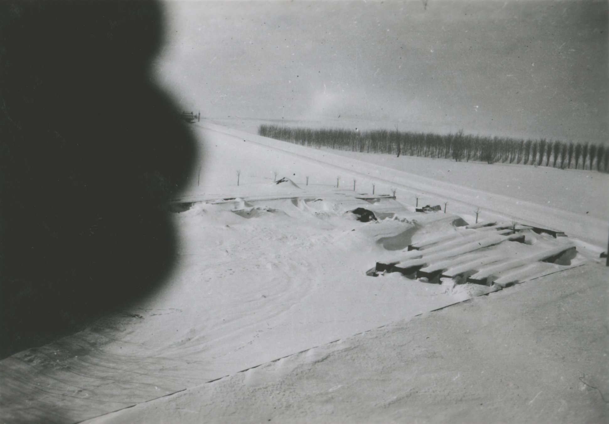 Kilátás a széltoronyból, 1940. február (Magyar Környezetvédelmi és Vízügyi Múzeum - Duna Múzeum CC BY-NC-SA)