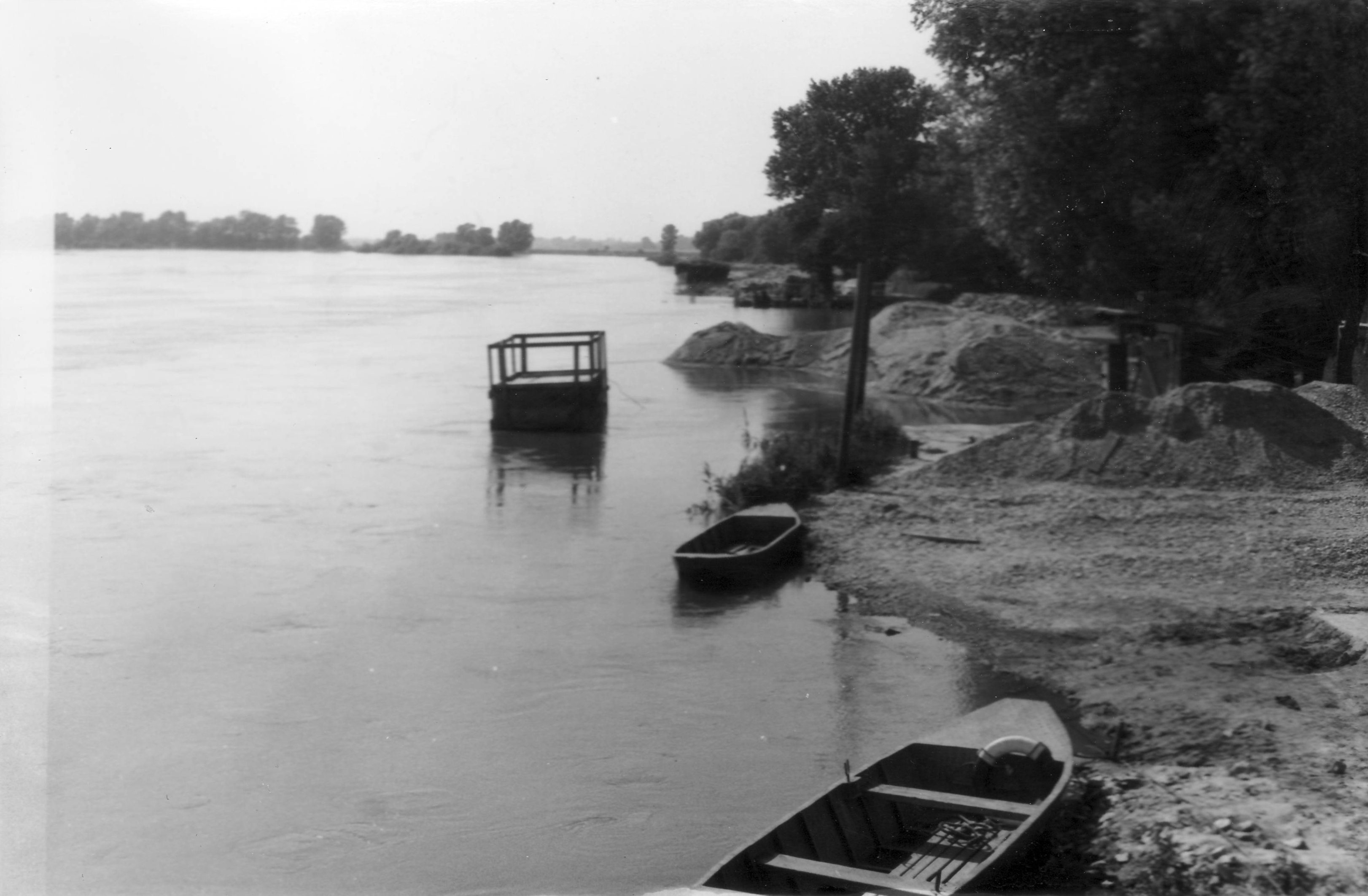 Drávai árvíz, 1972. június - Drávaszabolcs (Magyar Környezetvédelmi és Vízügyi Múzeum - Duna Múzeum CC BY-NC-SA)