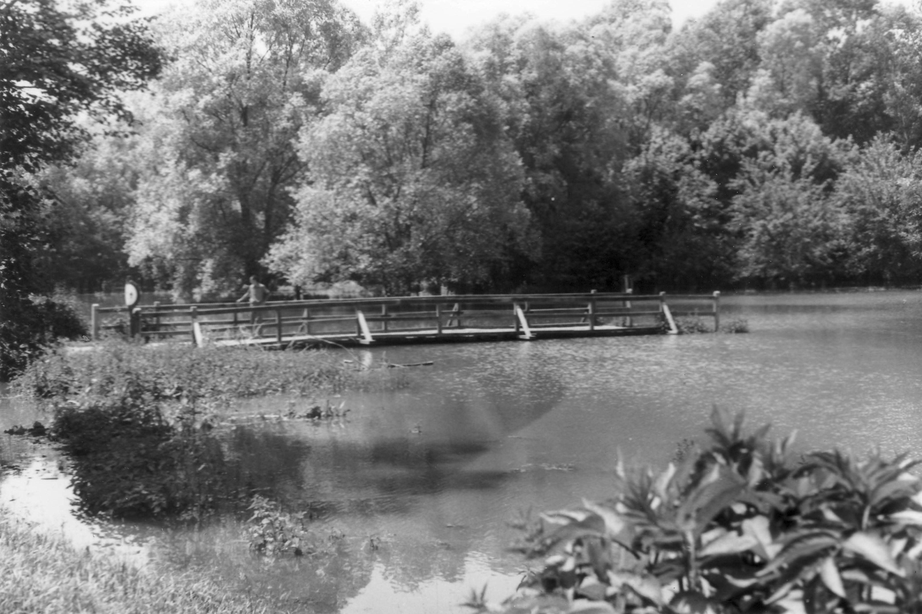 Drávai árvíz, 1972. június - Korcsina révfalui híd (Magyar Környezetvédelmi és Vízügyi Múzeum - Duna Múzeum CC BY-NC-SA)