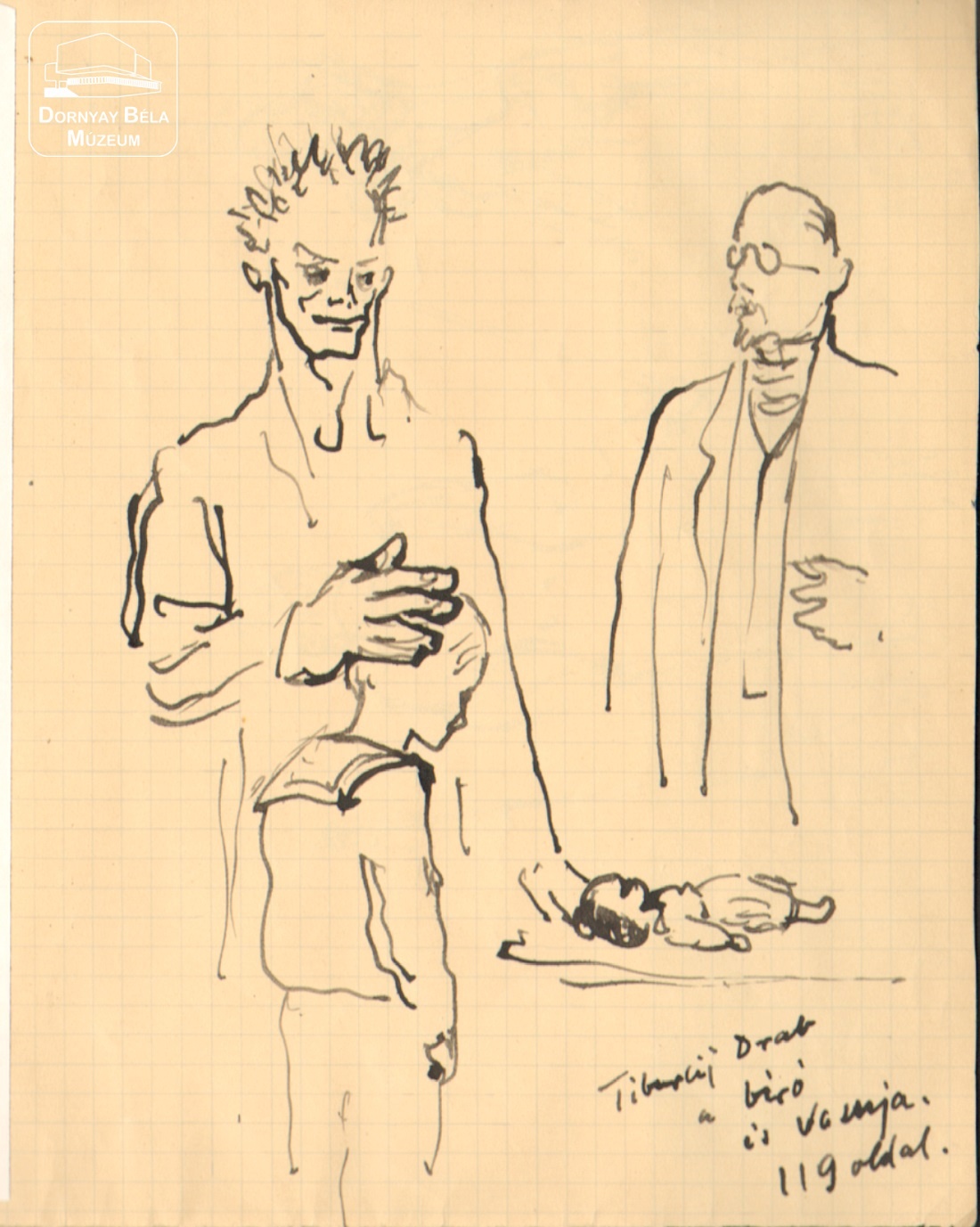 Kétoldalas rajz:Illusztráció (Dornyay Béla Múzeum, Salgótarján CC BY-NC-SA)