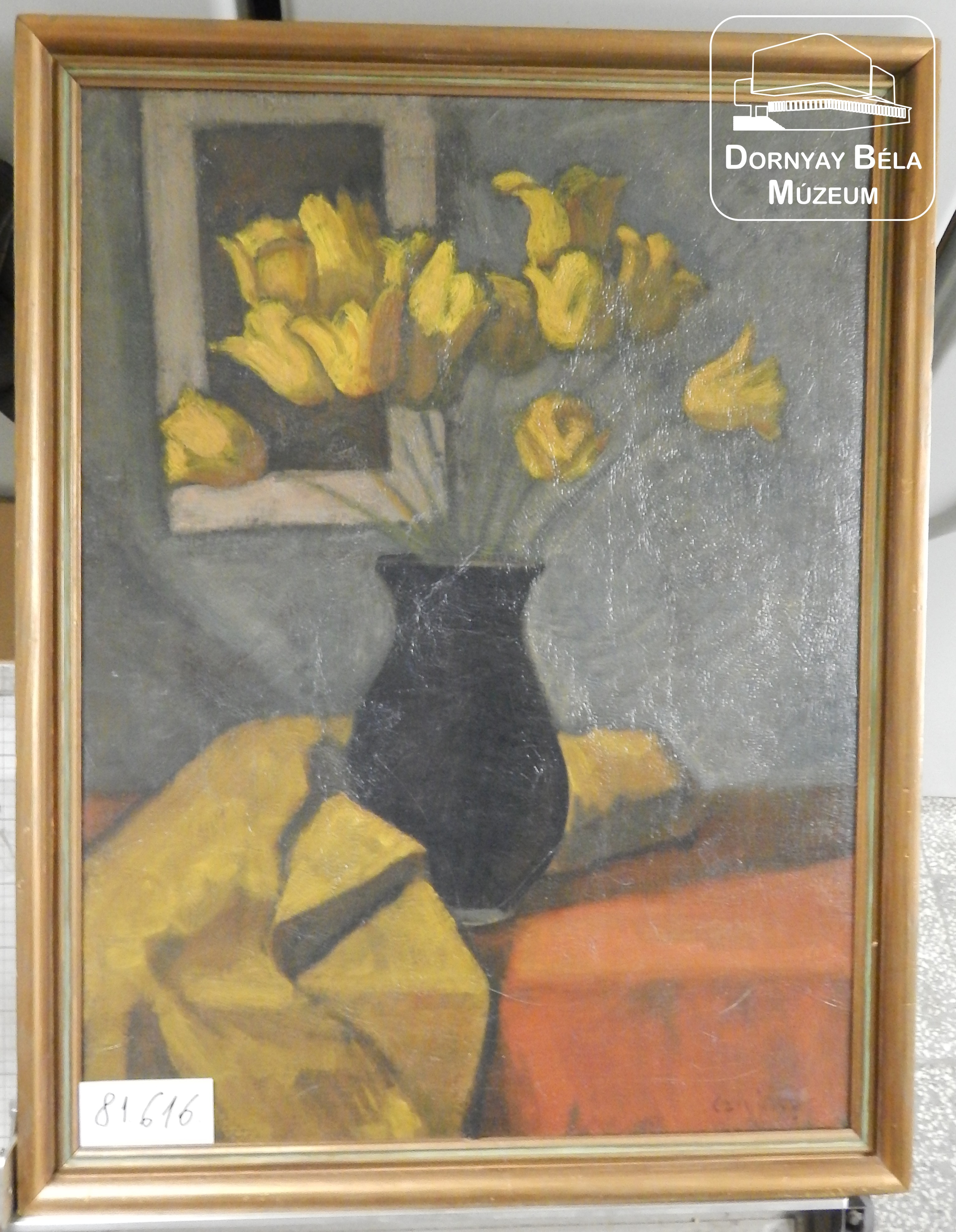 Csendélet sárga tulipánokkal (Dornyay Béla Múzeum, Salgótarján CC BY-NC-SA)