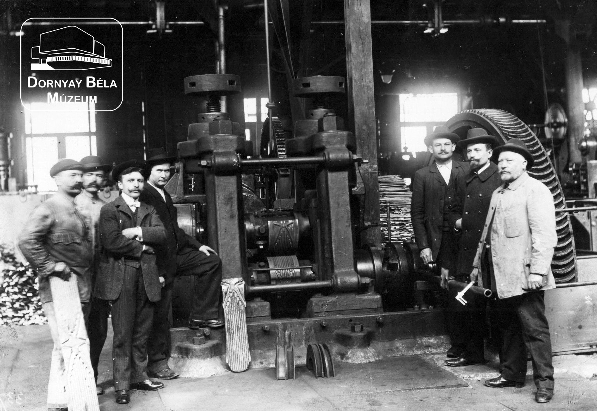 RMSV Rt.  Az első villahengerlési kísérlet 1903. (Dornyay Béla Múzeum, Salgótarján CC BY-NC-SA)