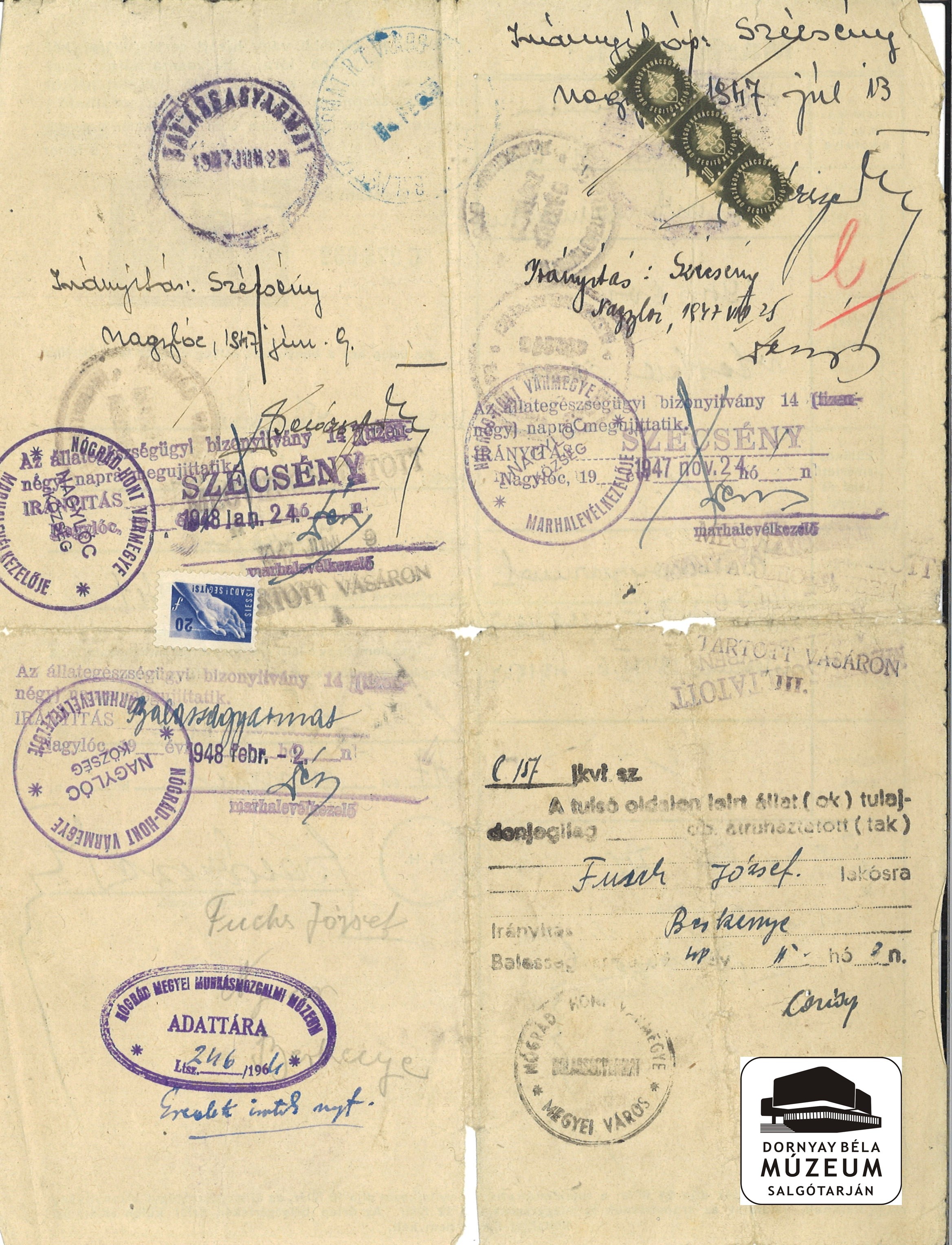 Irányított "Marha levél" H. Sándor (Dornyay Béla Múzeum, Salgótarján CC BY-NC-SA)