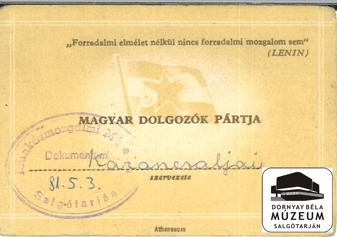 Halász Sándorné oklevelei, emléklapjai. Karancsalja (Dornyay Béla Múzeum, Salgótarján CC BY-NC-SA)