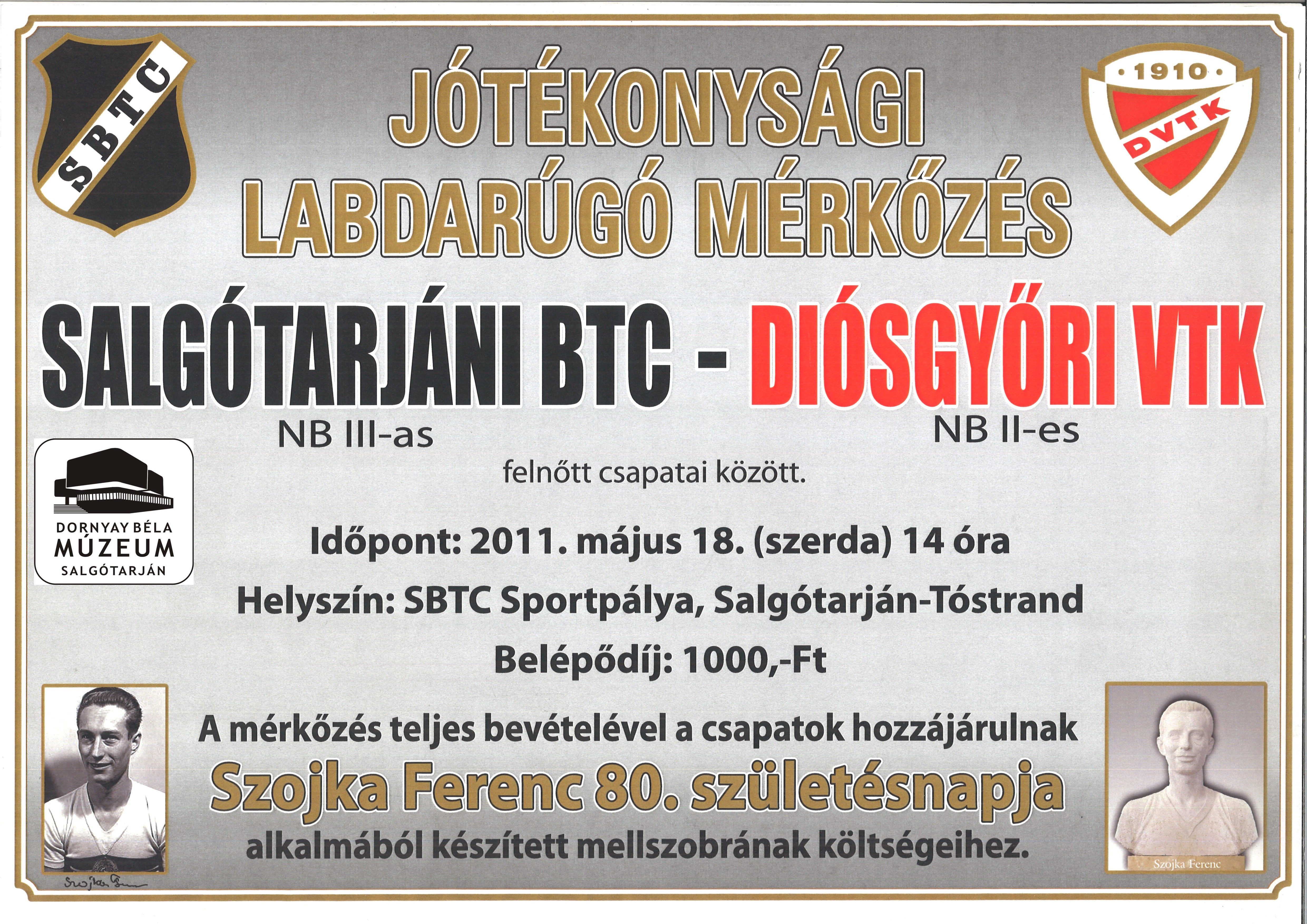 Saltótarjáni BTC - Diósgyőri VTK (Dornyay Béla Múzeum, Salgótarján CC BY-NC-SA)