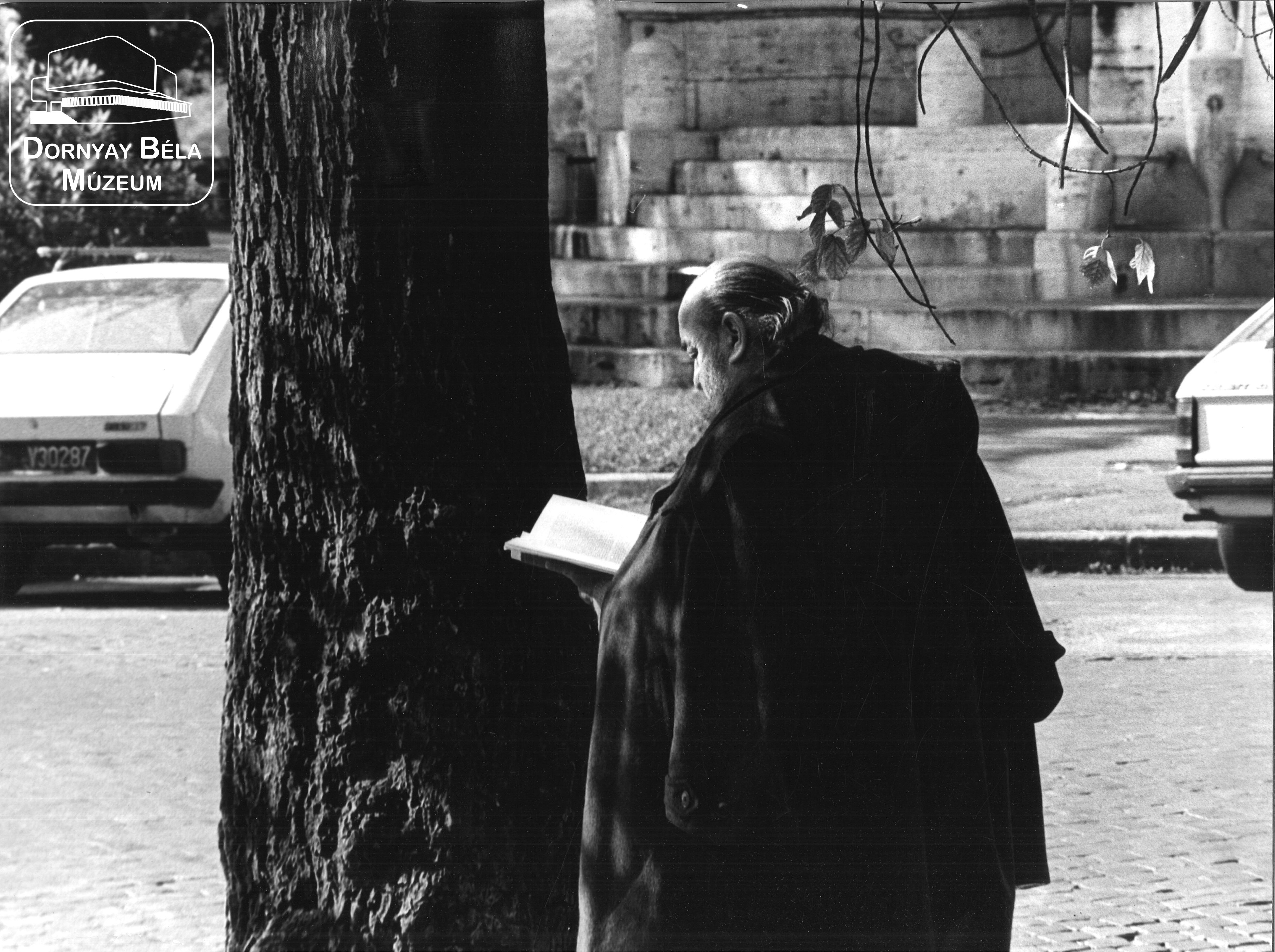 "Utcán olvasó férfi" (Dornyay Béla Múzeum, Salgótarján CC BY-NC-SA)