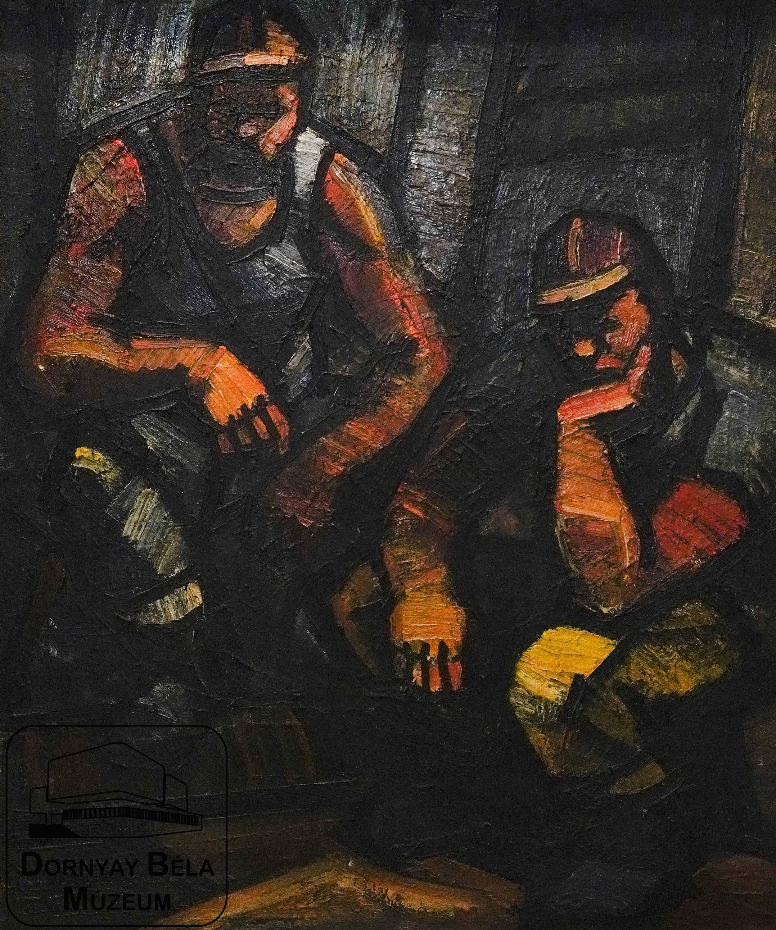Pihenő munkások (Dornyay Béla Múzeum, Salgótarján CC BY-NC-SA)