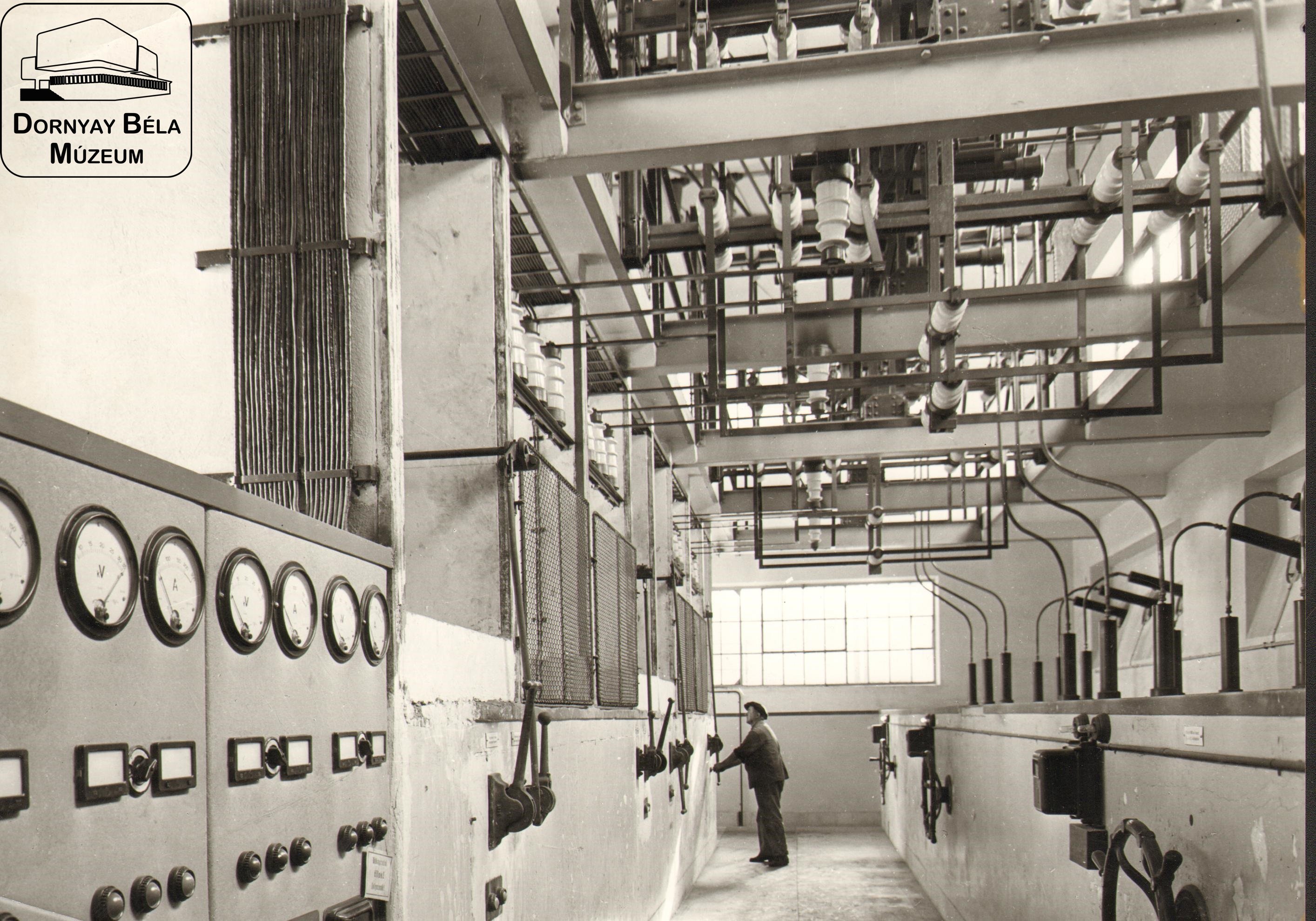 Vízválasztó Erőmű. 35 KW-os kapcsolótér. (Dornyay Béla Múzeum, Salgótarján CC BY-NC-SA)
