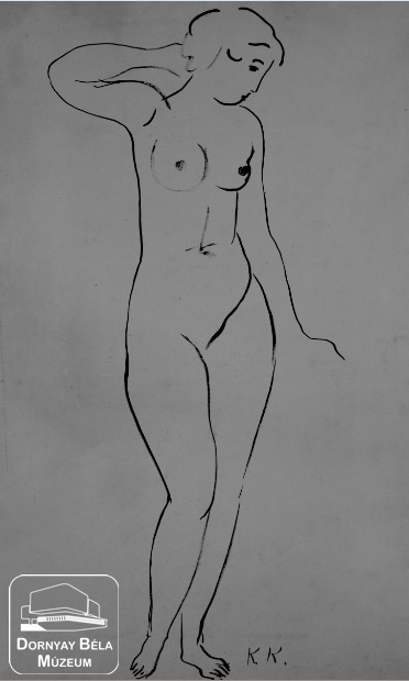 Álló női akt (Dornyay Béla Múzeum, Salgótarján CC BY-NC-SA)