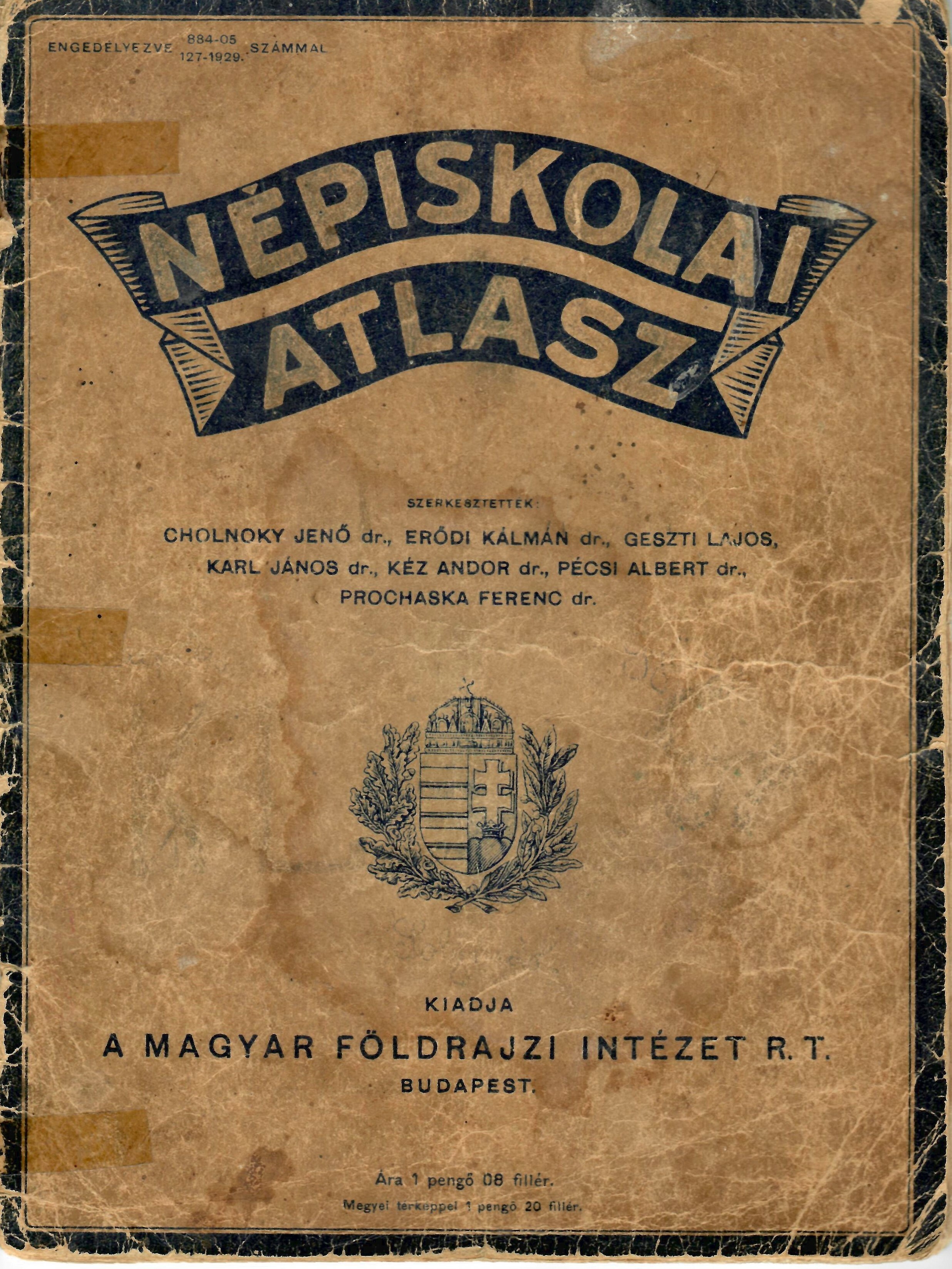 Népiskolai atlasz (Dr. Jablonkay István Helytörténeti Gyűjtemény CC BY-NC-SA)