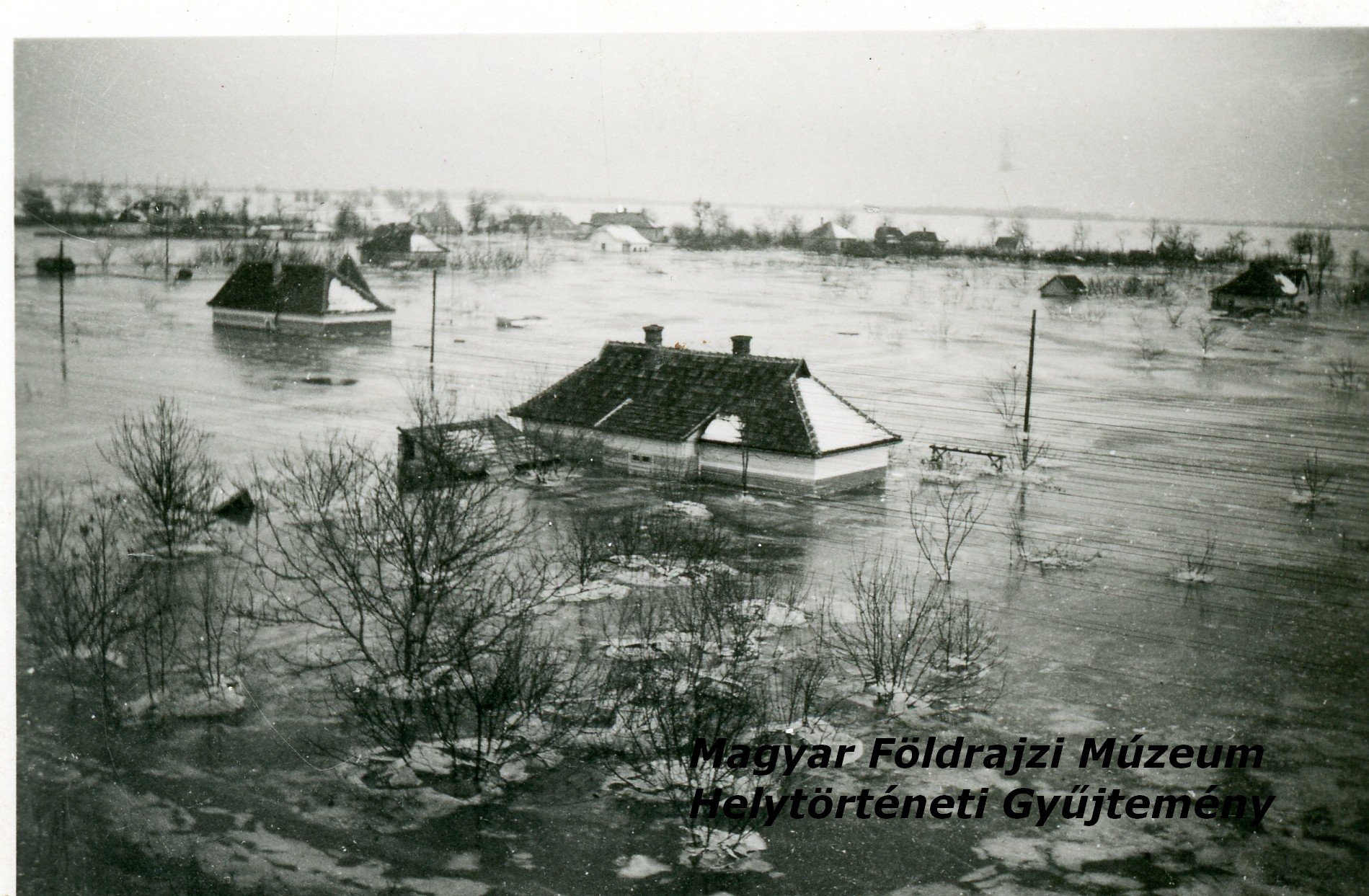 Az 1942-es árvízben elpusztult épületek (Magyar Földrajzi Múzeum CC BY-NC-SA)