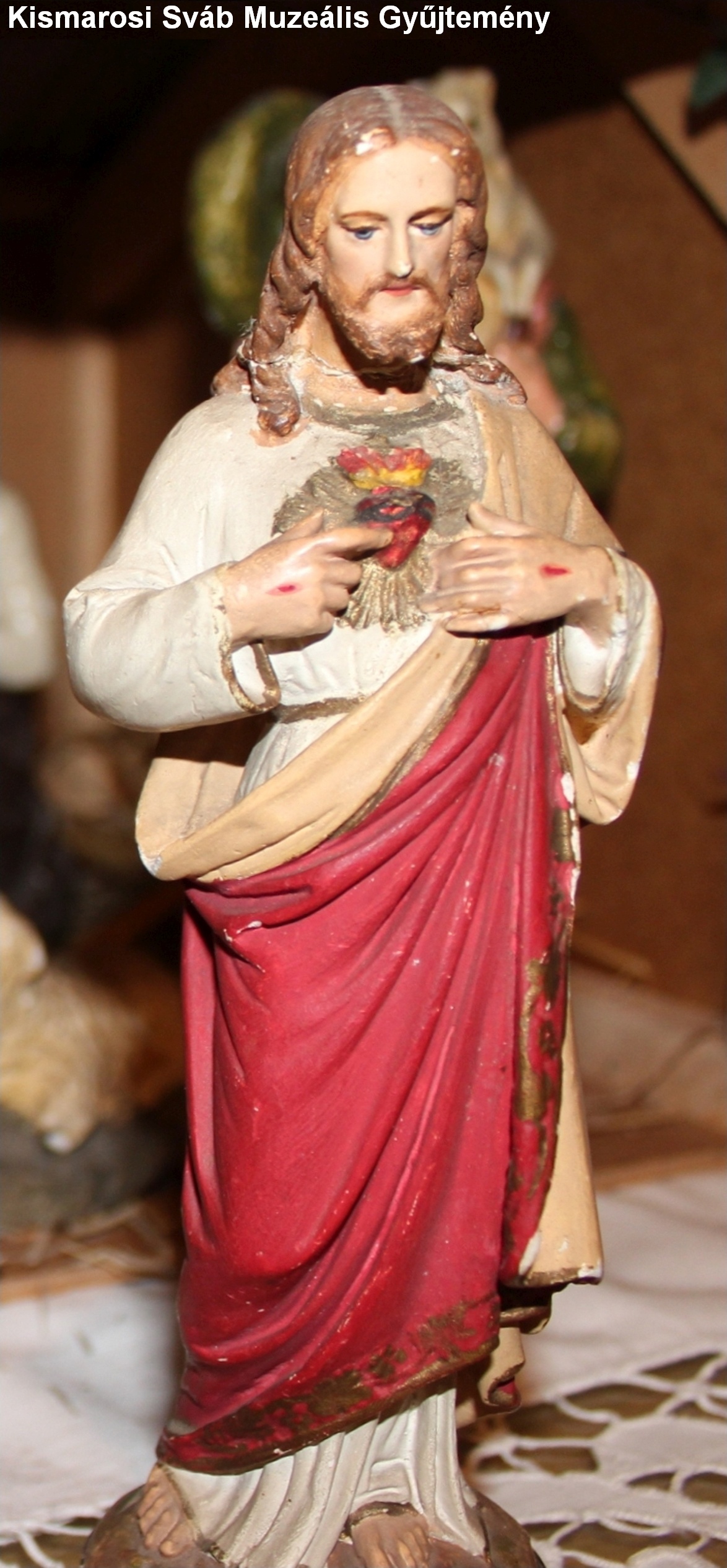 Jézus Szíve szobor (Kismarosi Sváb Muzeális Gyűjtemény RR-F)