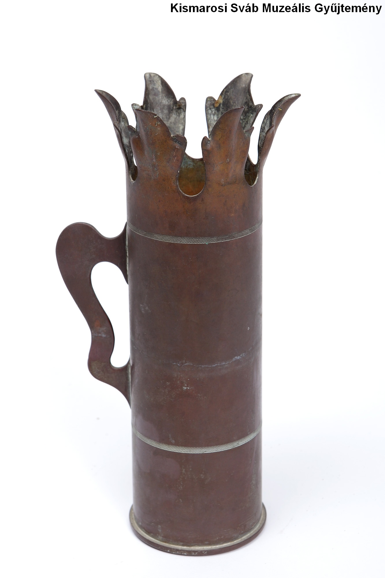 Töltényhüvely váza (Kismarosi Sváb Muzeális Gyűjtemény RR-F)