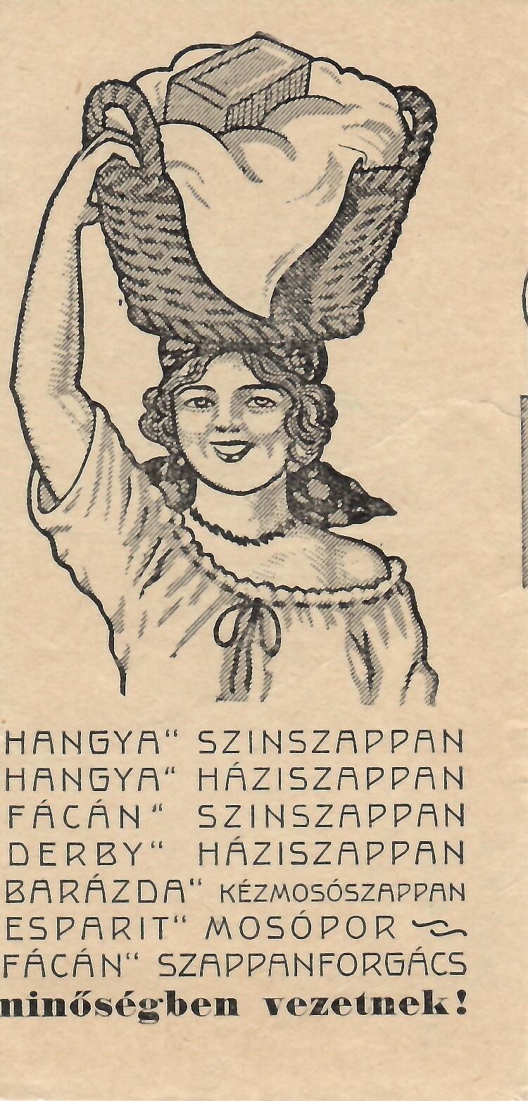 Hangya színszappan - számolócédula (Dr. Jablonkay István Helytörténeti Gyűjtemény CC BY-NC-SA)