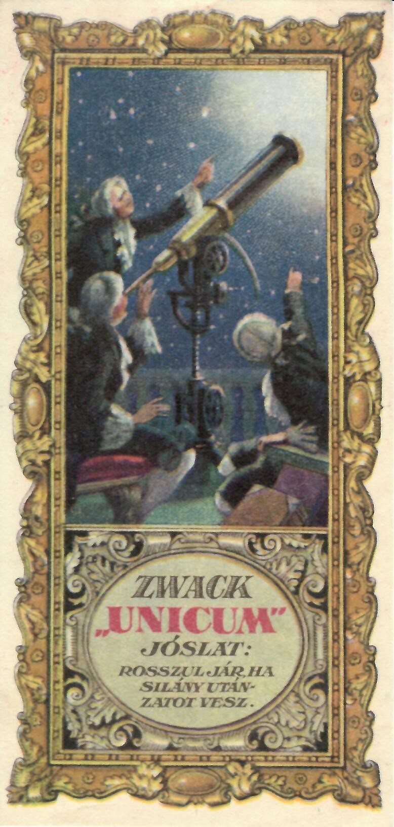 Zwack Unicum (Dr. Jablonkay István Helytörténeti Gyűjtemény CC BY-NC-SA)