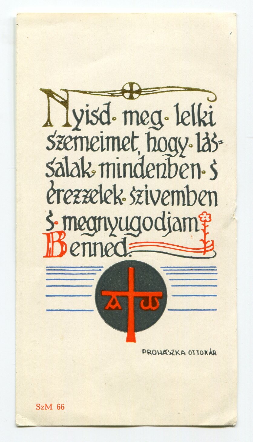 Imakártya/Gebetkarte (Bleyer Jakab Helytörténeti Gyűjtemény, Heimatmuseum CC BY-NC-SA)