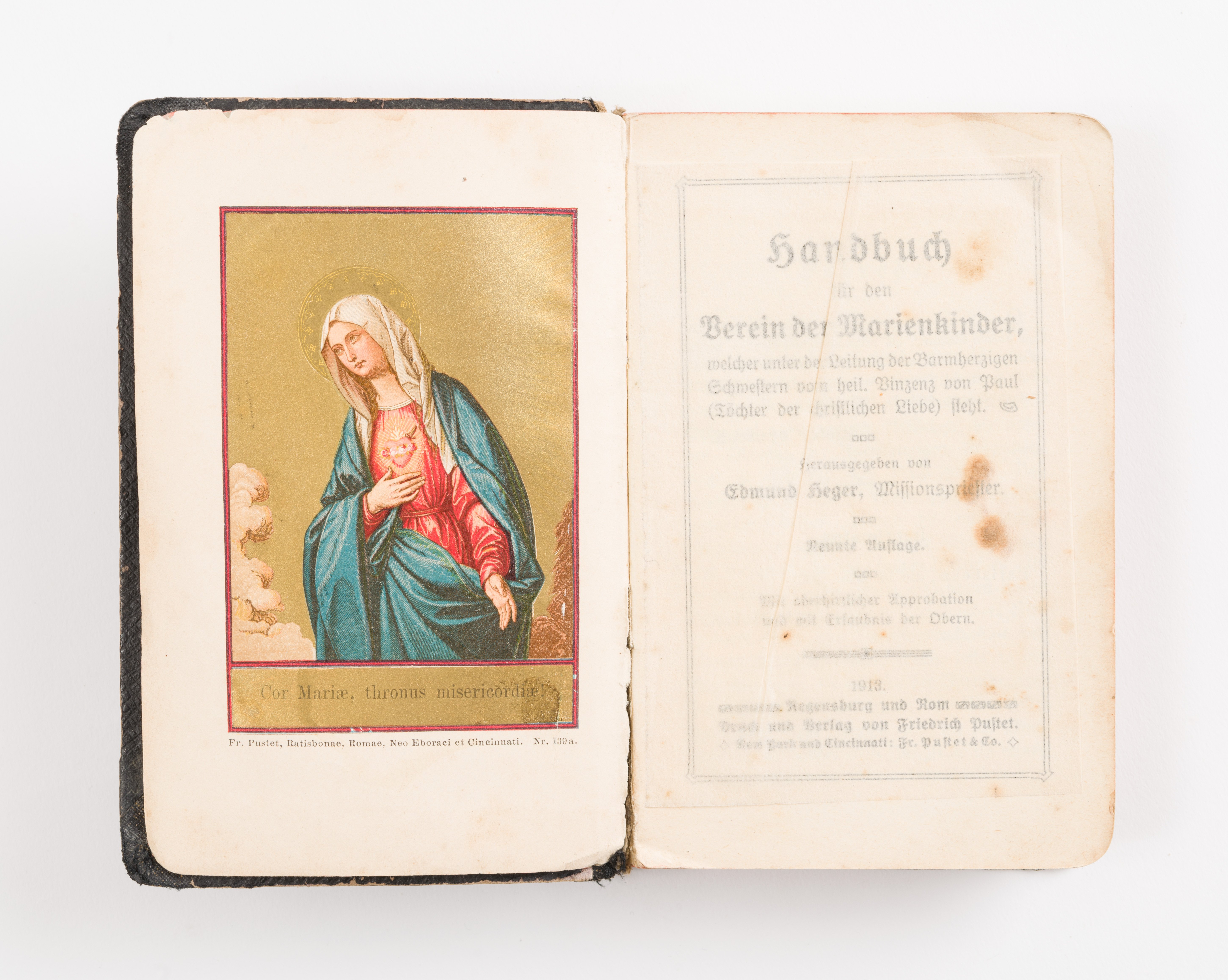 Mária-lányok kézikönyve (Budaörsi Bleyer Jakab Heimatmuseum CC BY-NC-SA)