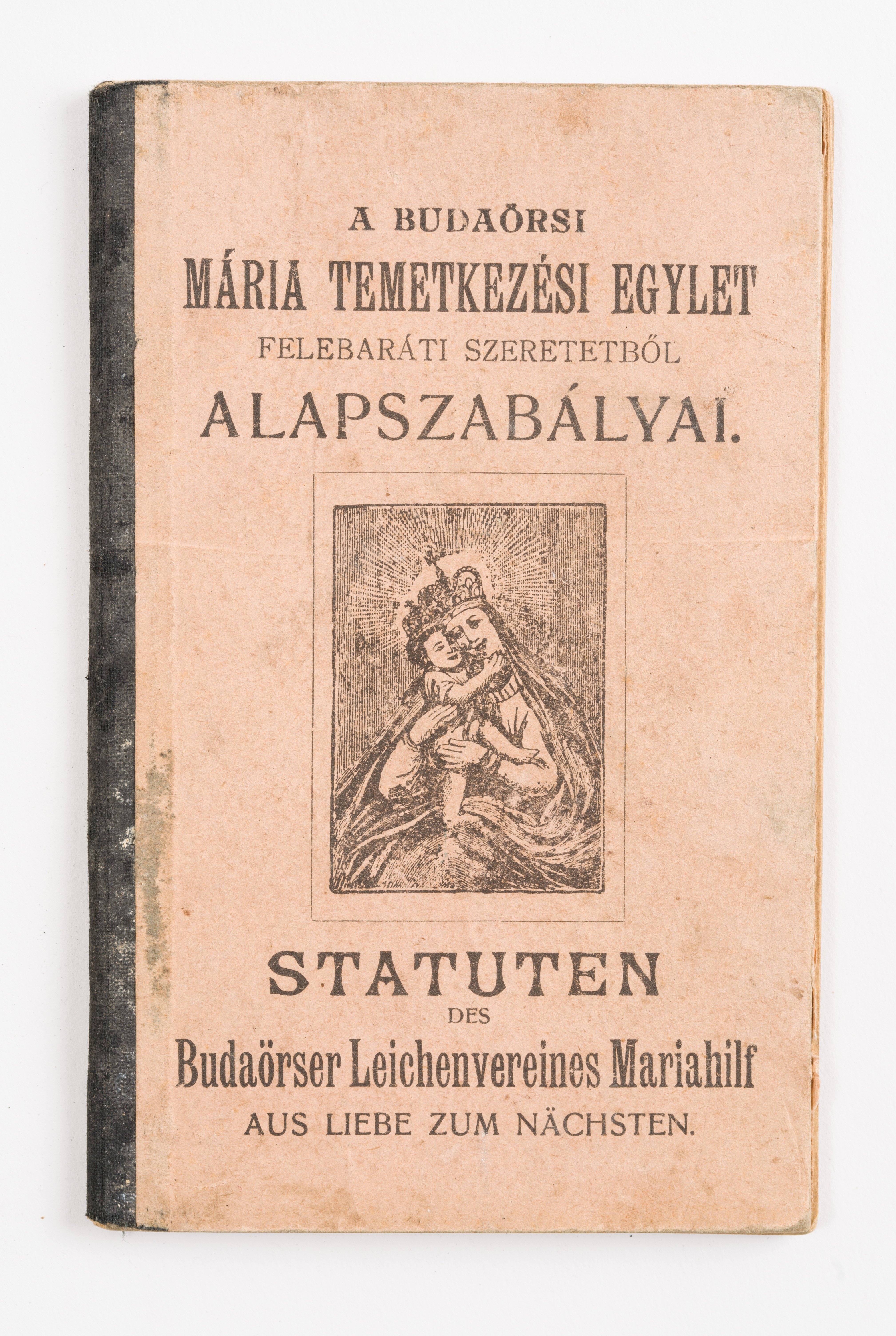 Alapszabály könyv (Budaörsi Bleyer Jakab Heimatmuseum CC BY-NC-SA)