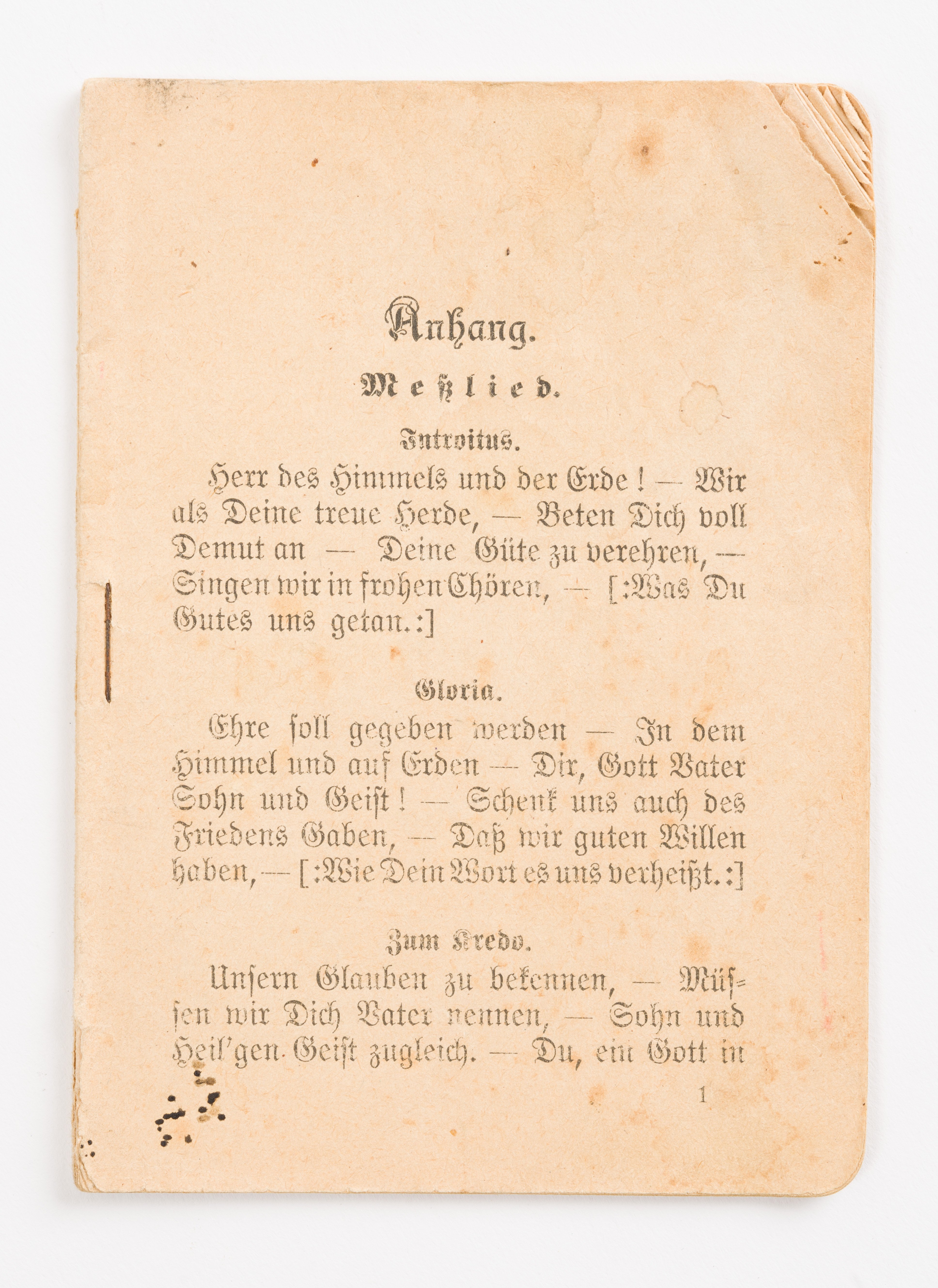 Énekesfüzet (Budaörsi Bleyer Jakab Heimatmuseum CC BY-NC-SA)