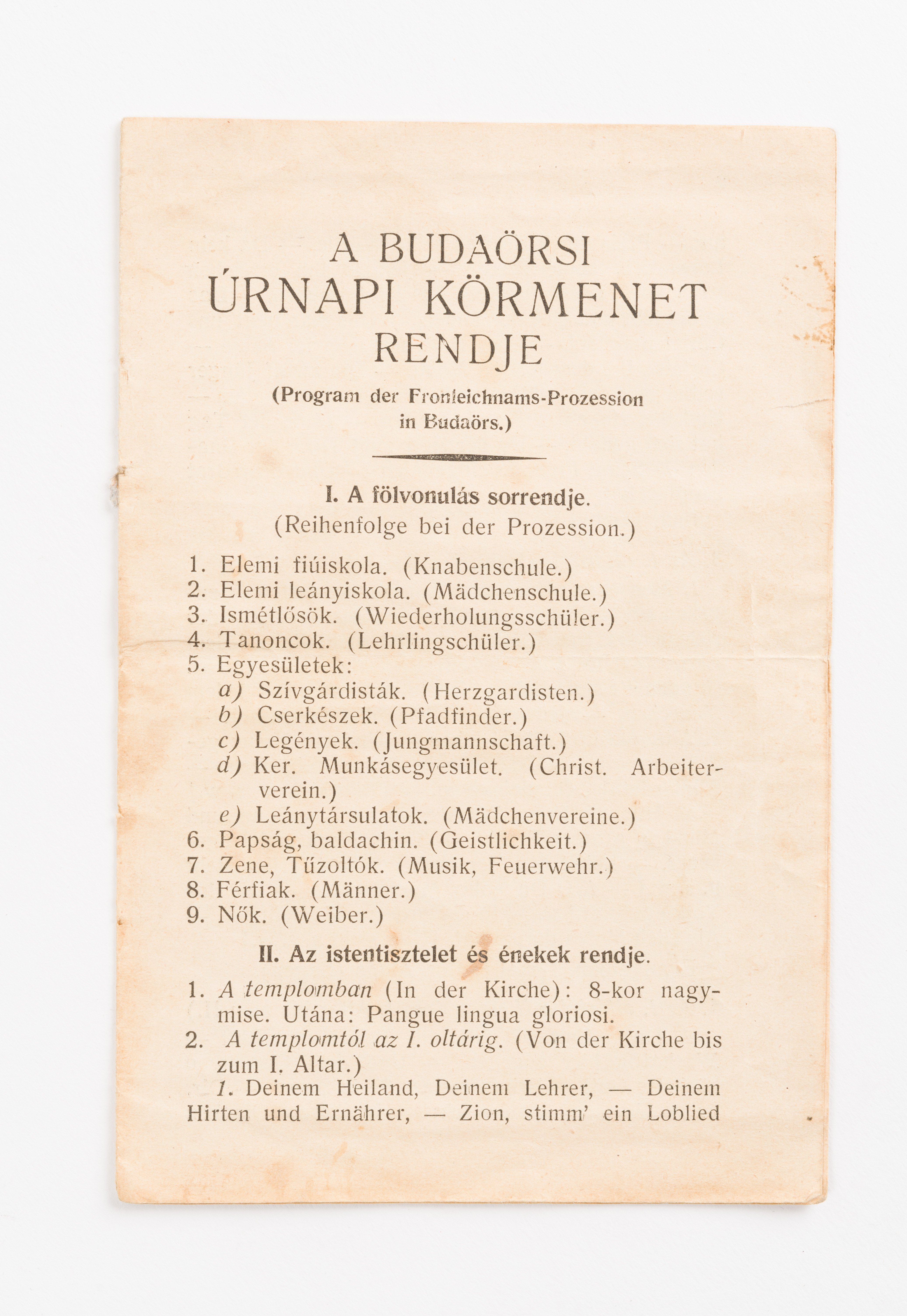 Vallásos füzet (Budaörsi Bleyer Jakab Heimatmuseum CC BY-NC-SA)