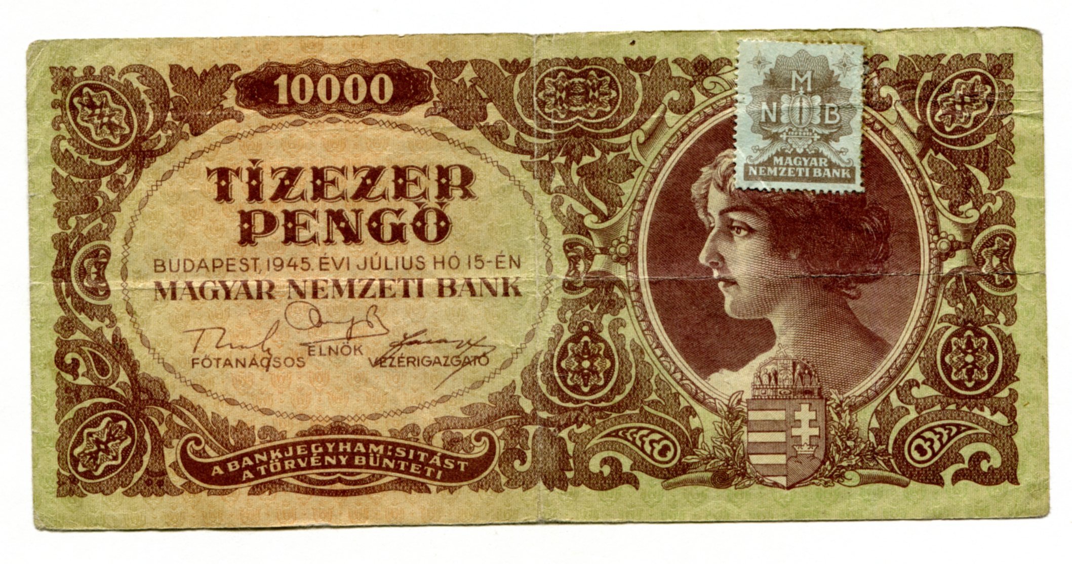 Bankjegy (Budaörsi Bleyer Jakab Heimatmuseum CC BY-NC-SA)
