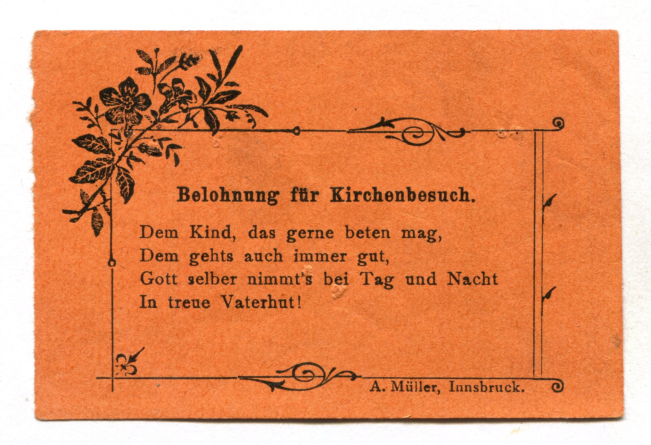 jutalomkártya (Budaörsi Bleyer Jakab Heimatmuseum CC BY-NC-SA)
