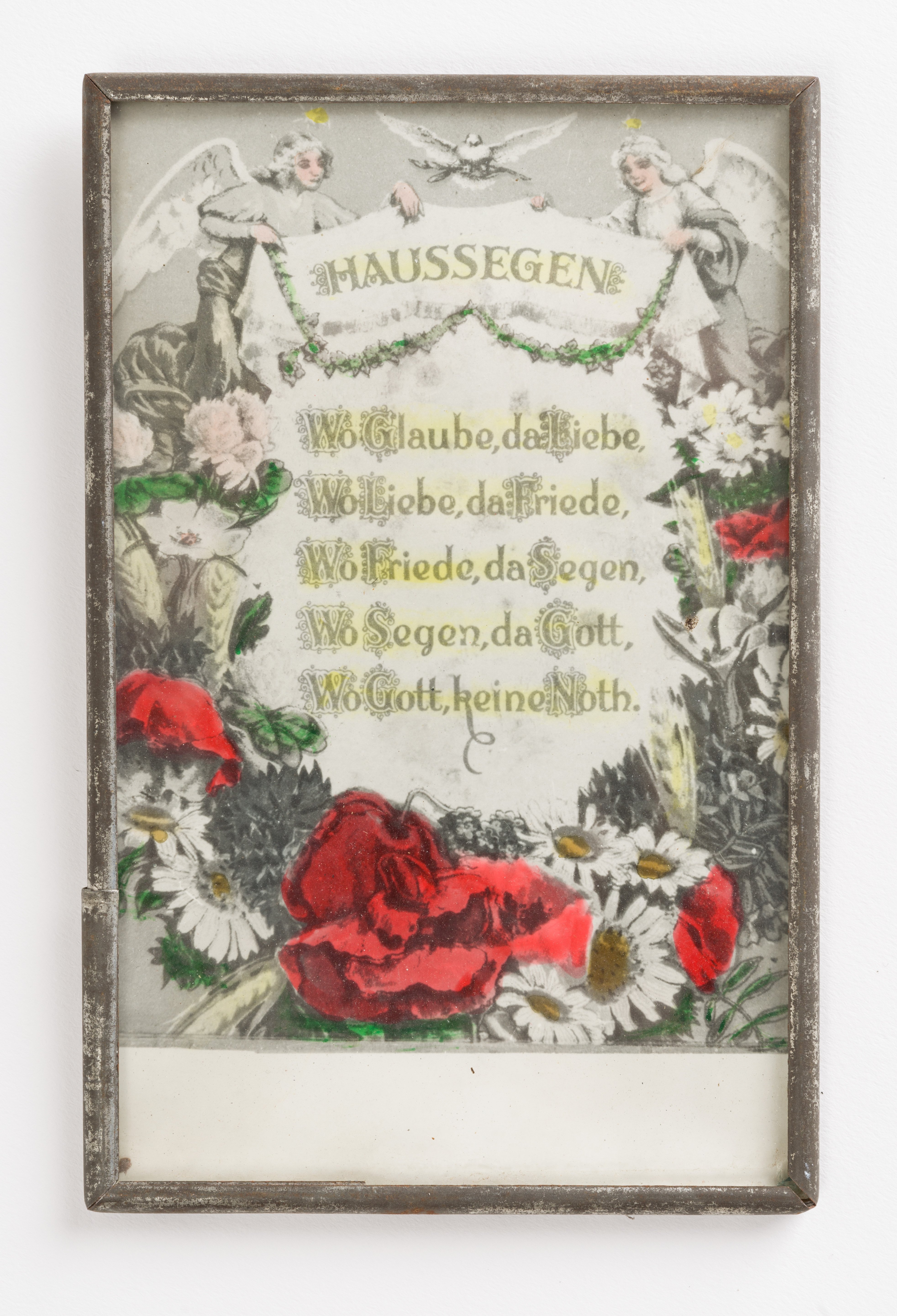 Kép, háziáldás; Haussegen; "Háosz-szejn"; (Budaörsi Bleyer Jakab Heimatmuseum CC BY-NC-SA)